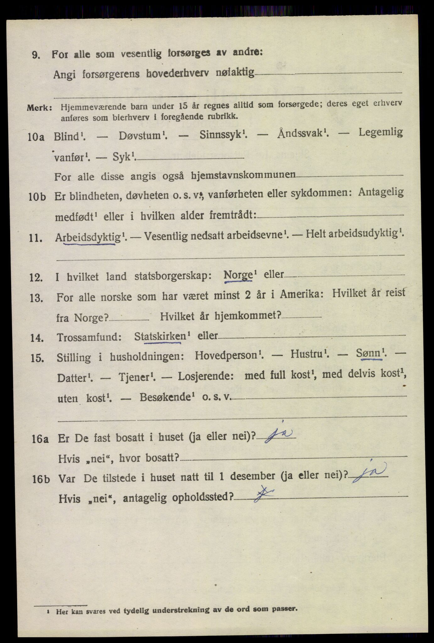 SAH, 1920 census for Åsnes, 1920, p. 9839