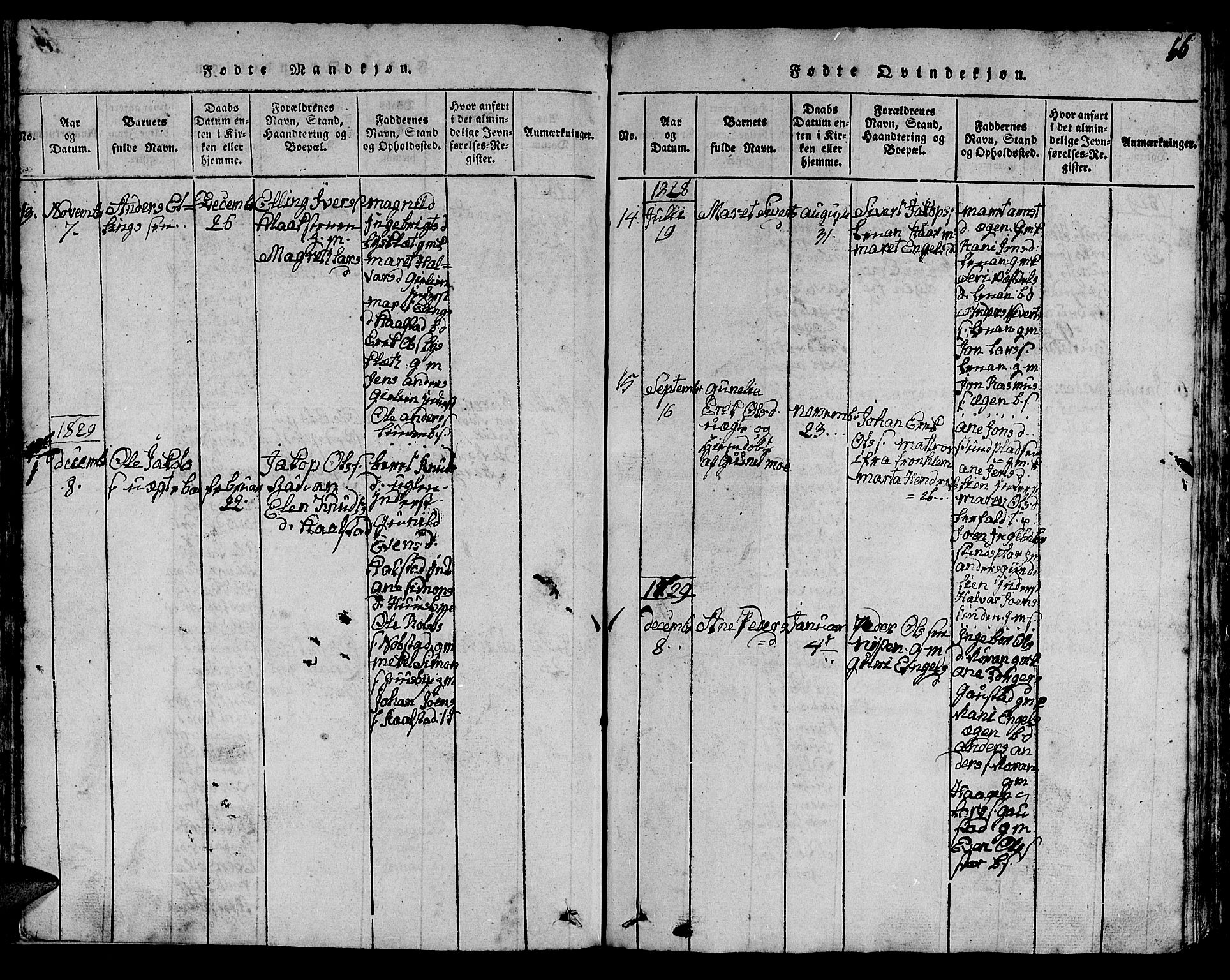 Ministerialprotokoller, klokkerbøker og fødselsregistre - Sør-Trøndelag, SAT/A-1456/613/L0393: Parish register (copy) no. 613C01, 1816-1886, p. 56