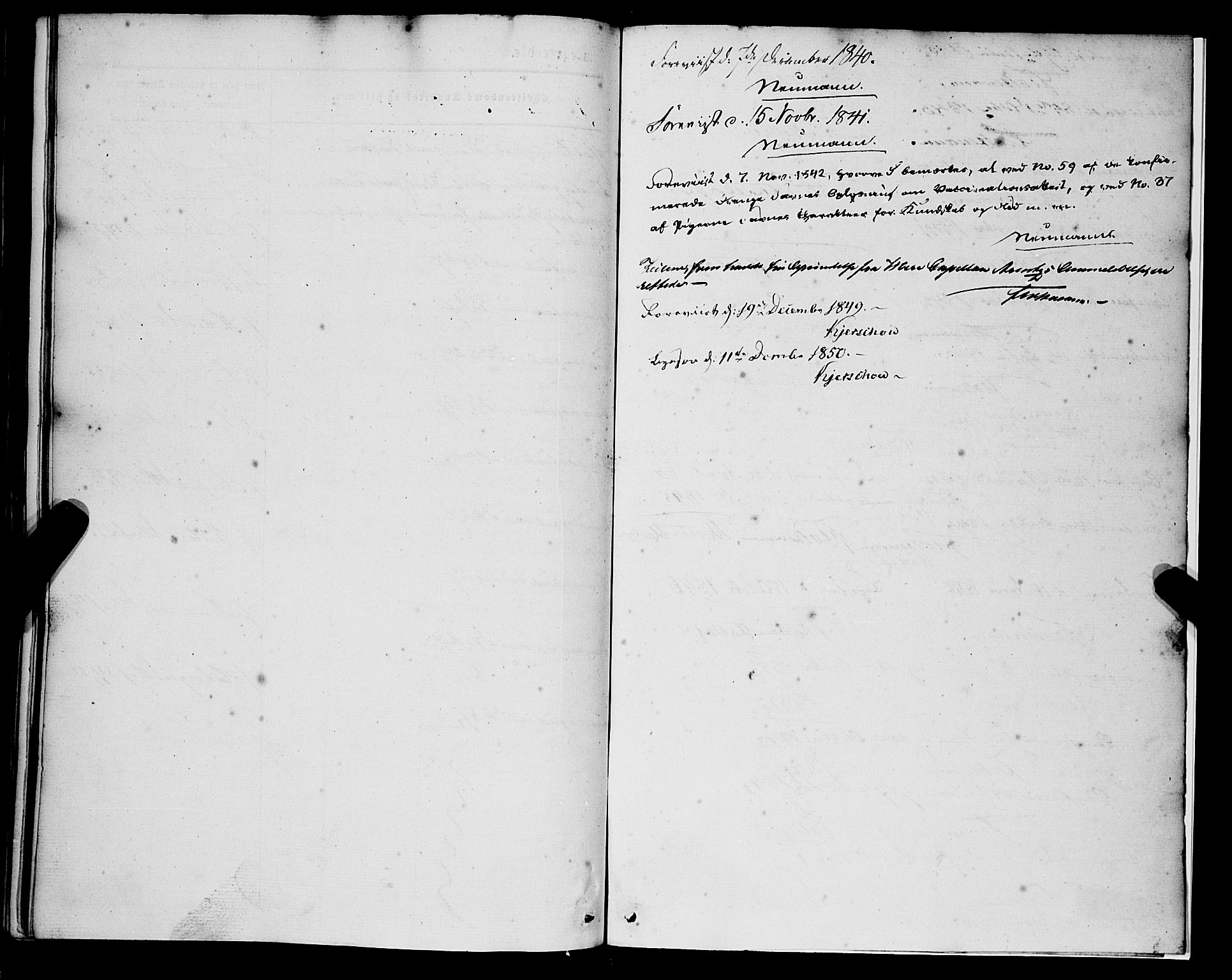 Nykirken Sokneprestembete, SAB/A-77101/H/Haa/L0022: Parish register (official) no. C 1, 1840-1851