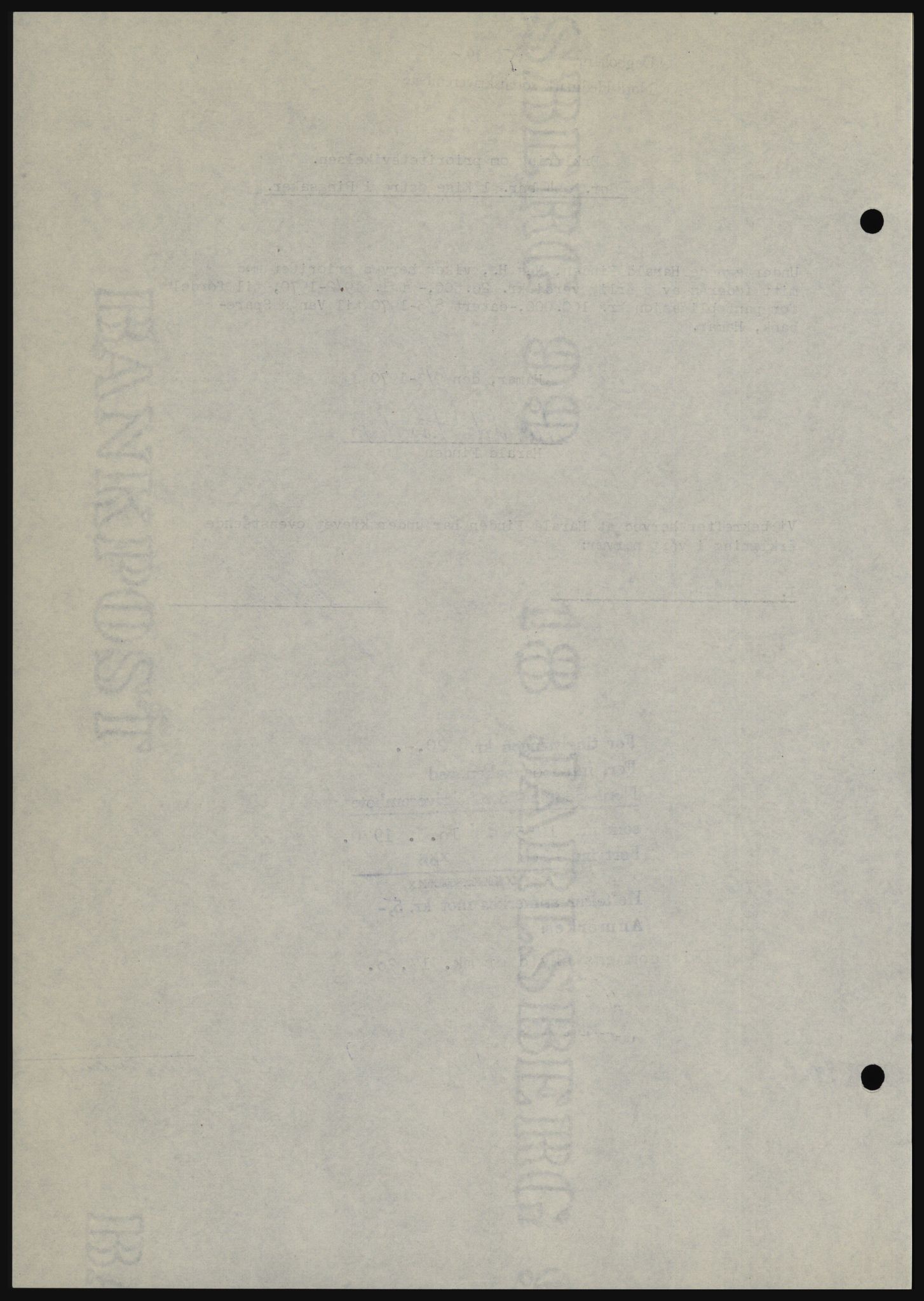 Nord-Hedmark sorenskriveri, SAH/TING-012/H/Hc/L0033: Mortgage book no. 33, 1970-1970, Diary no: : 1255/1970