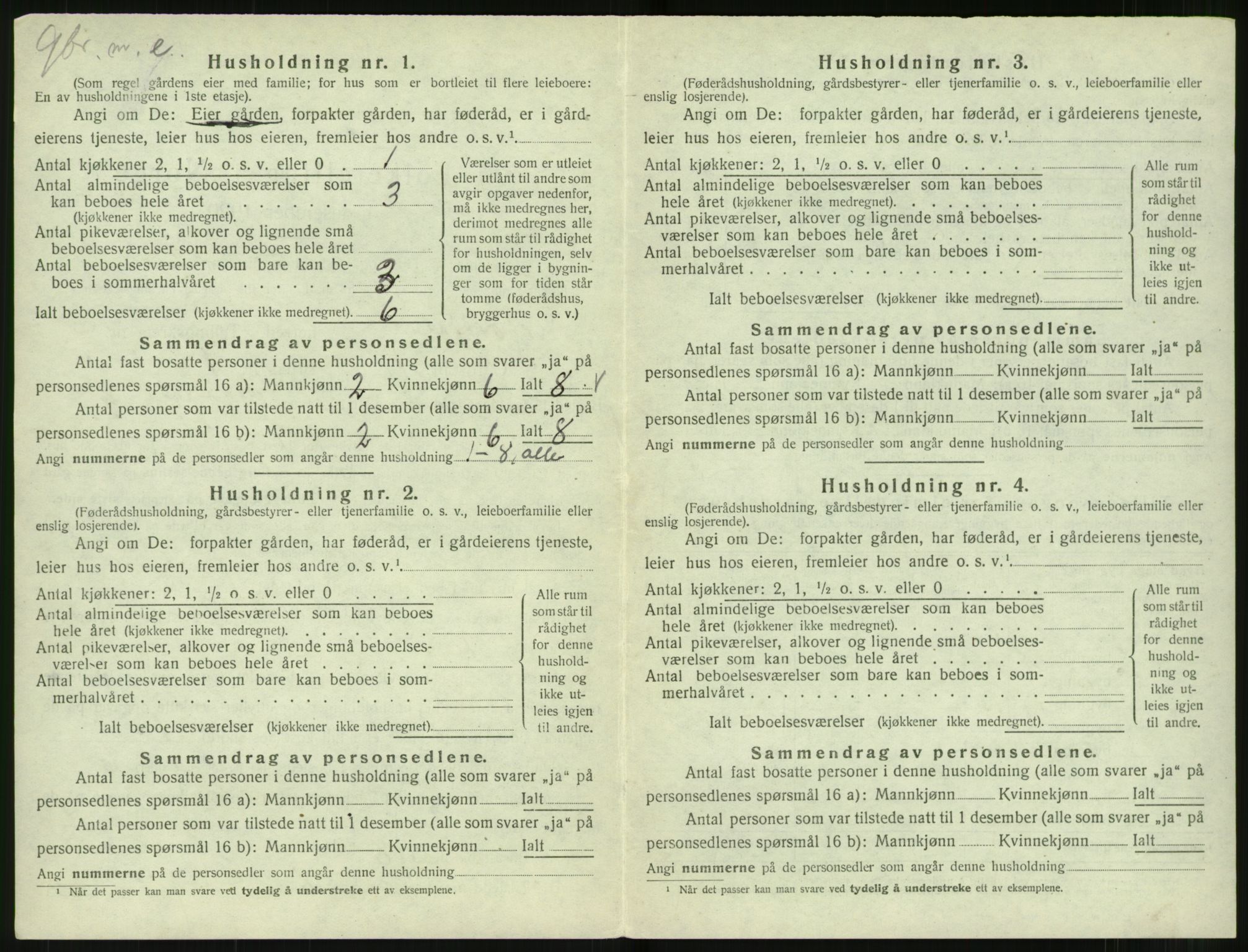 SAT, 1920 census for Norddal, 1920, p. 320