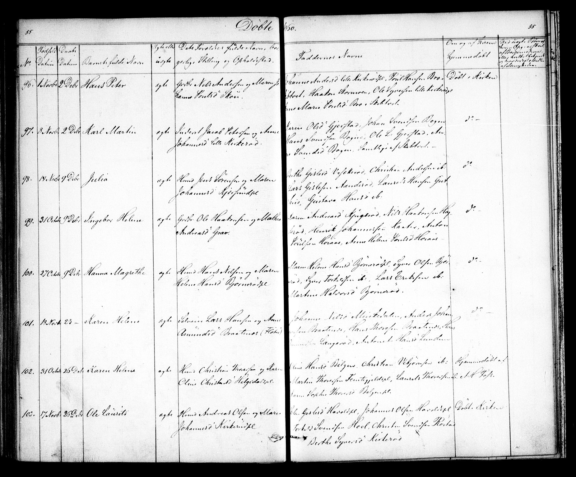 Våler prestekontor Kirkebøker, SAO/A-11083/F/Fa/L0007: Parish register (official) no. I 7, 1856-1861, p. 55