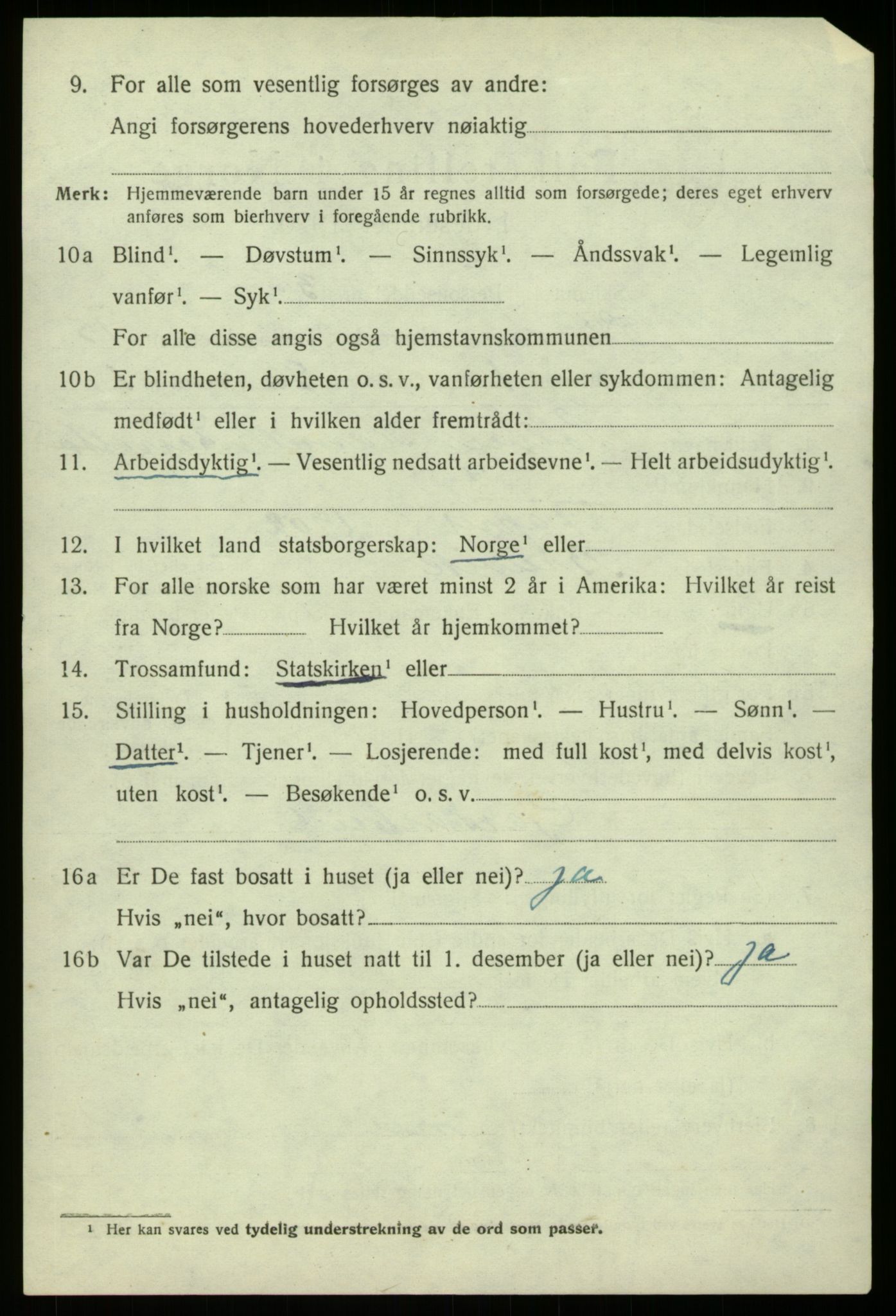 SAB, 1920 census for Lindås, 1920, p. 7546