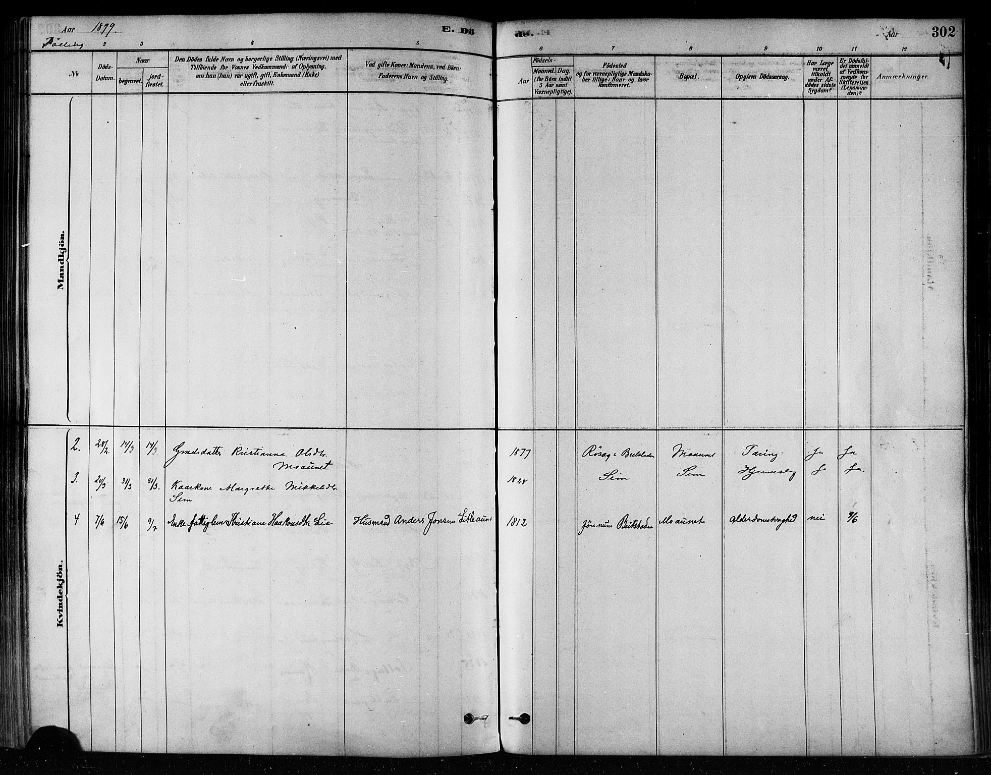 Ministerialprotokoller, klokkerbøker og fødselsregistre - Nord-Trøndelag, AV/SAT-A-1458/746/L0449: Parish register (official) no. 746A07 /3, 1878-1899, p. 302
