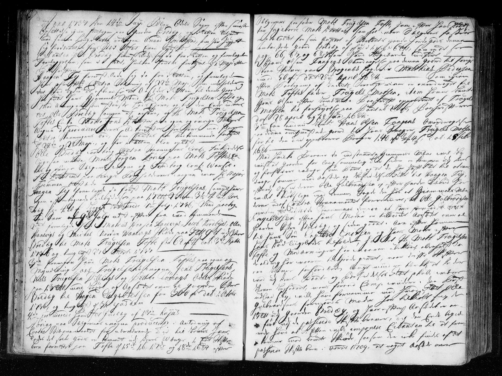 Heggen og Frøland sorenskriveri I, AV/SAO-A-11556/F/Fb/L0043: Tingbok, 1737-1743, p. 26b-27a