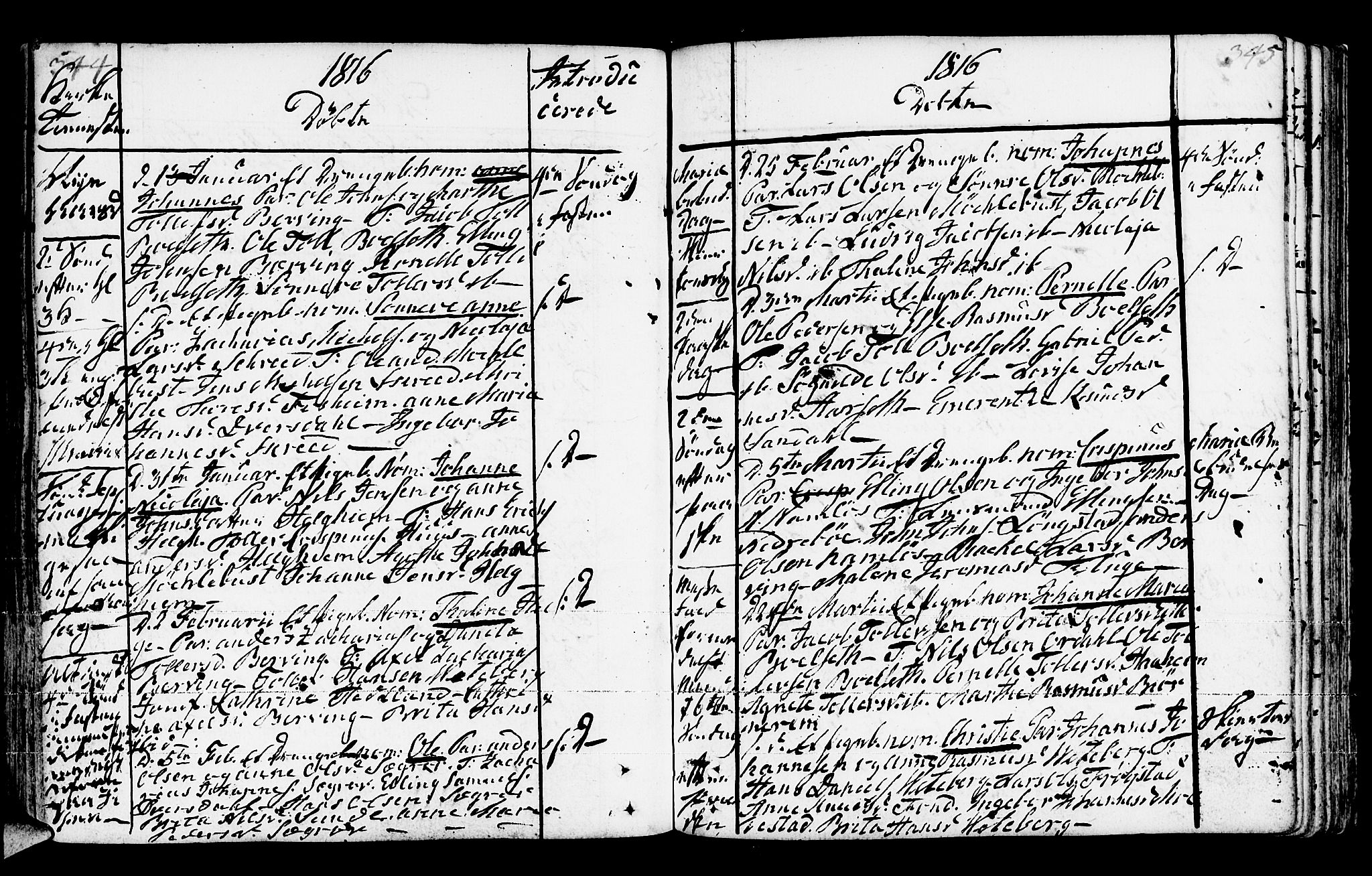 Jølster sokneprestembete, SAB/A-80701/H/Haa/Haaa/L0006: Parish register (official) no. A 6, 1790-1821, p. 344-345