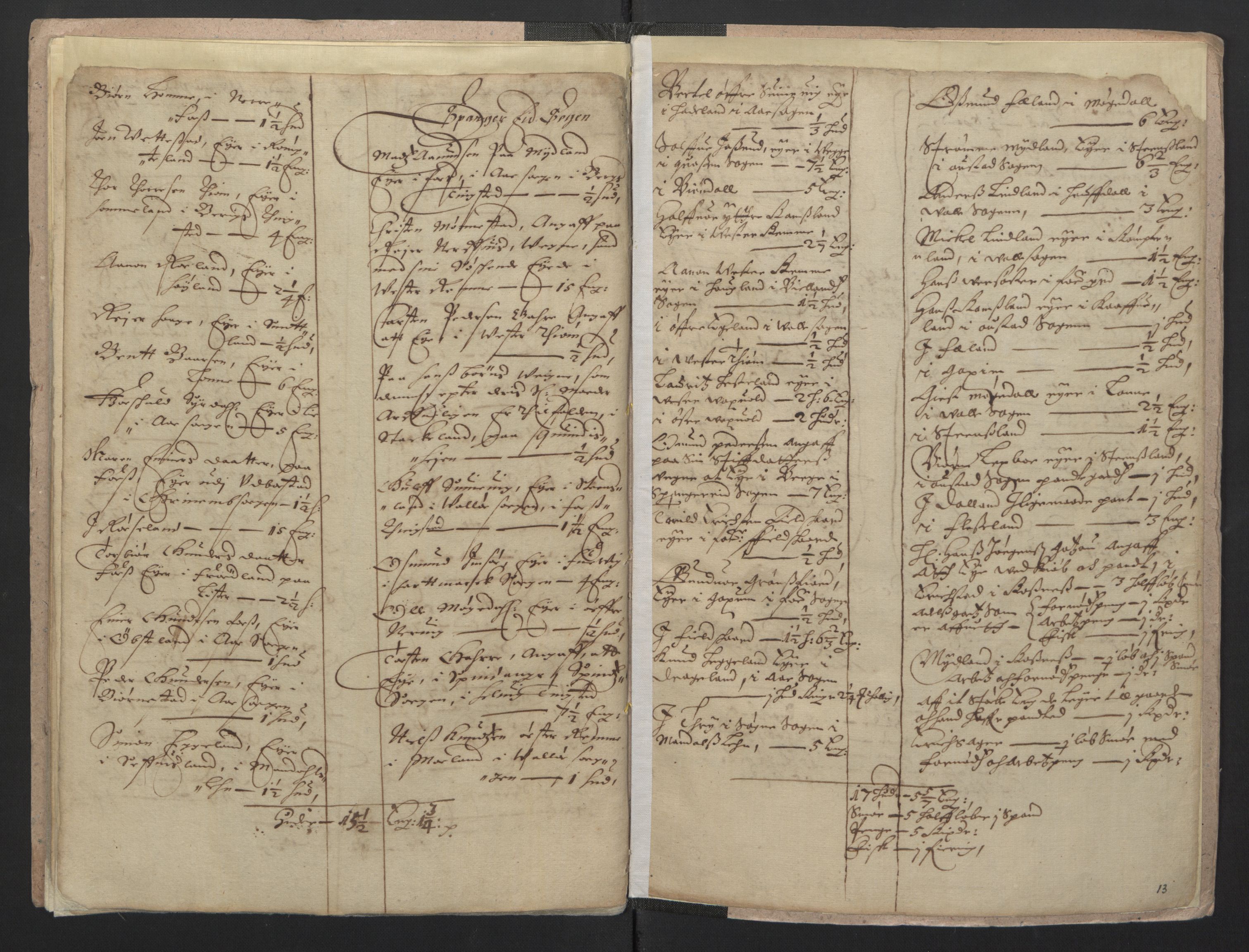 Rentekammeret inntil 1814, Realistisk ordnet avdeling, RA/EA-4070/L/L0022/0005: Agder lagdømme: / Odelsjordebok. Lista len, 1661, p. 12b-13a