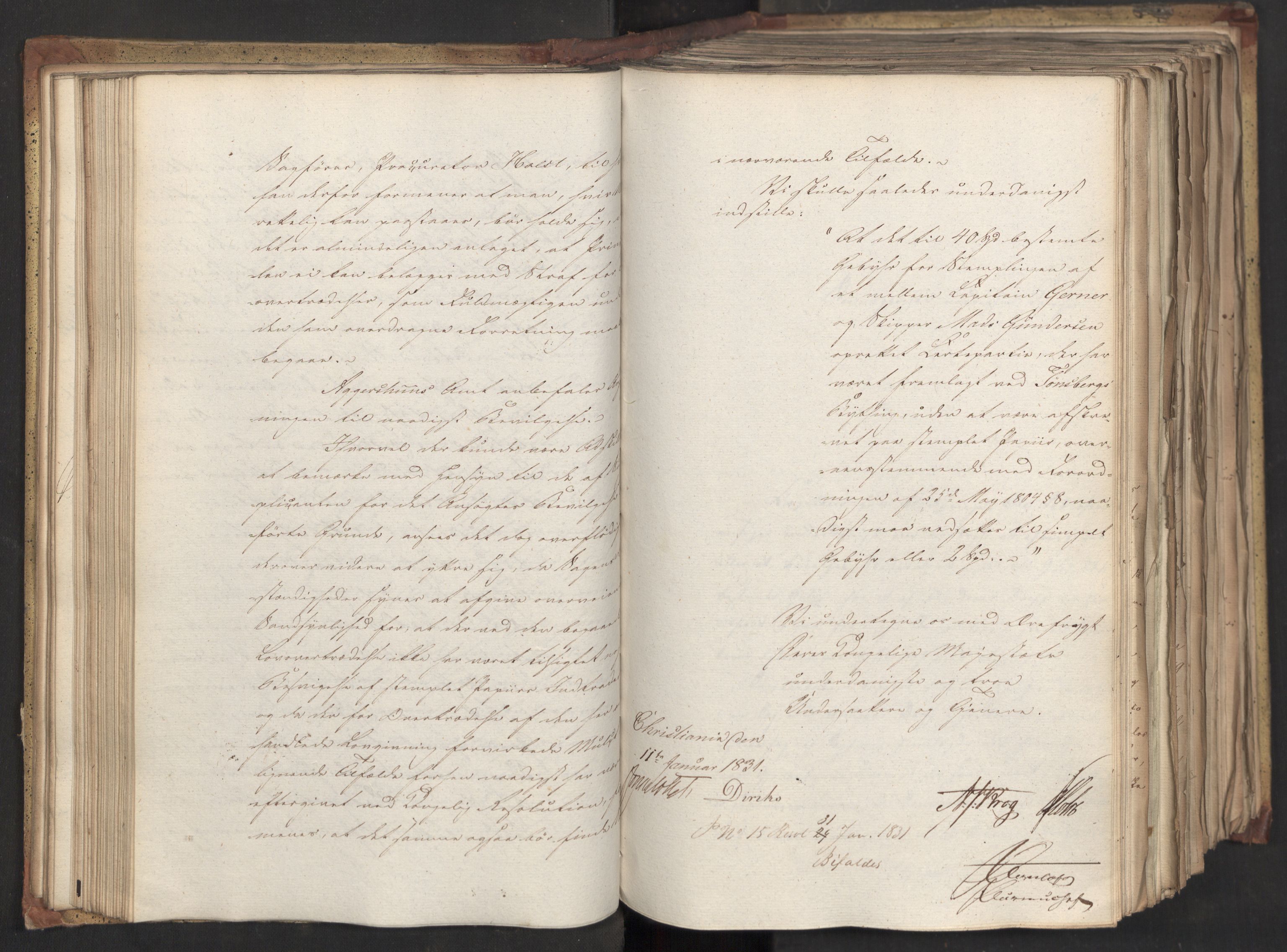 Statsrådsavdelingen i Stockholm, AV/RA-S-1003/D/Da/L0069: Regjeringsinnstillinger nr. 877-1046, 1831, p. 111