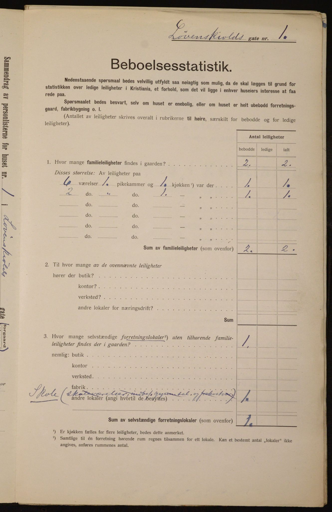 OBA, Municipal Census 1912 for Kristiania, 1912, p. 59149