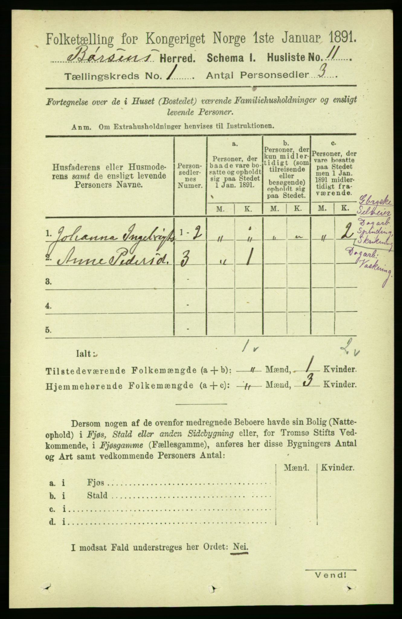 RA, 1891 census for 1658 Børsa, 1891, p. 29