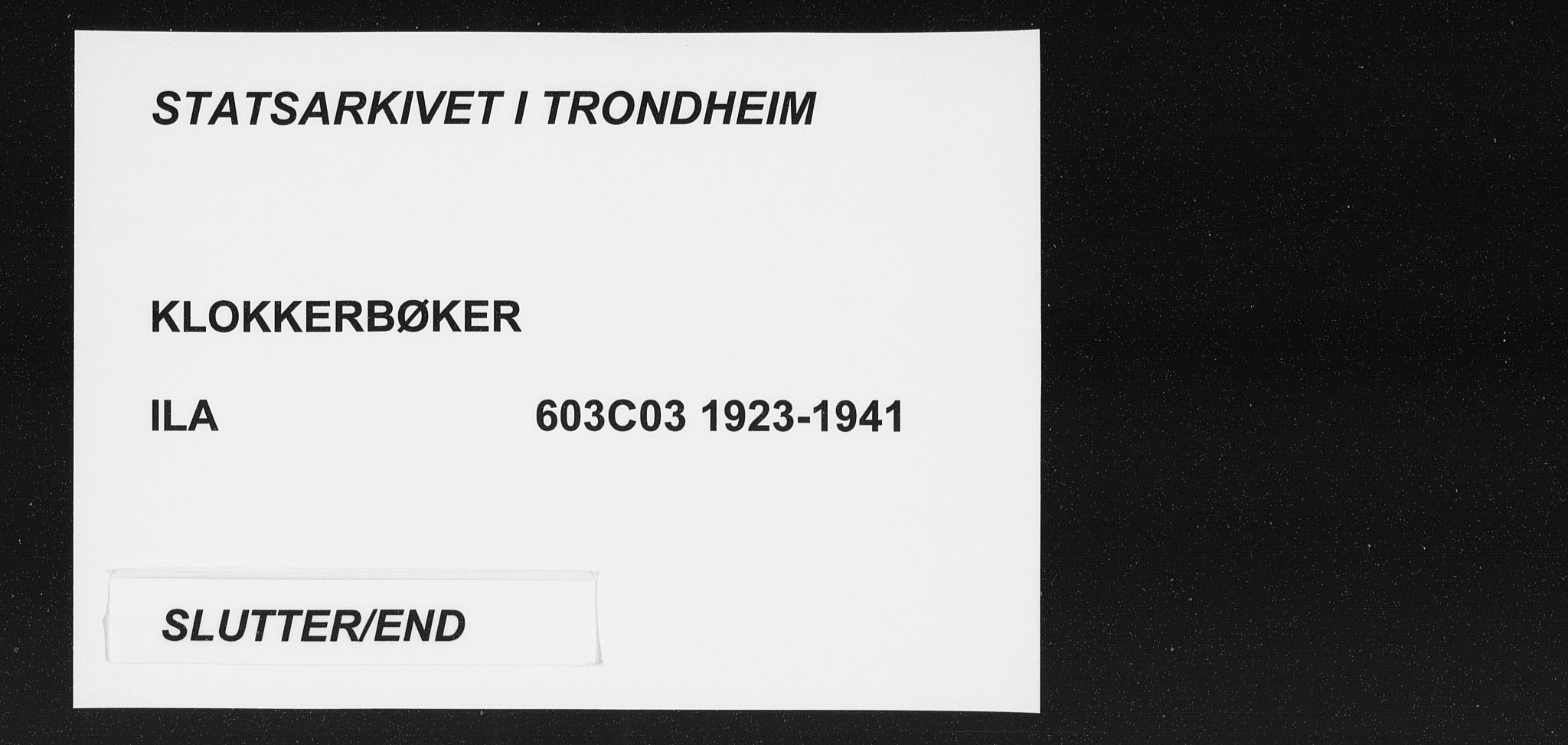 Ministerialprotokoller, klokkerbøker og fødselsregistre - Sør-Trøndelag, AV/SAT-A-1456/603/L0175: Parish register (copy) no. 603C03, 1923-1941