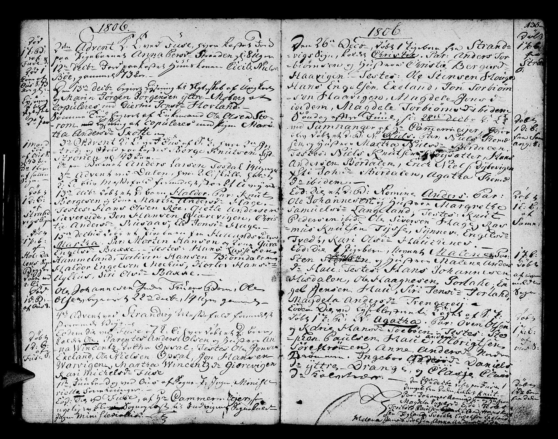 Os sokneprestembete, AV/SAB-A-99929: Parish register (official) no. A 11, 1789-1815, p. 135