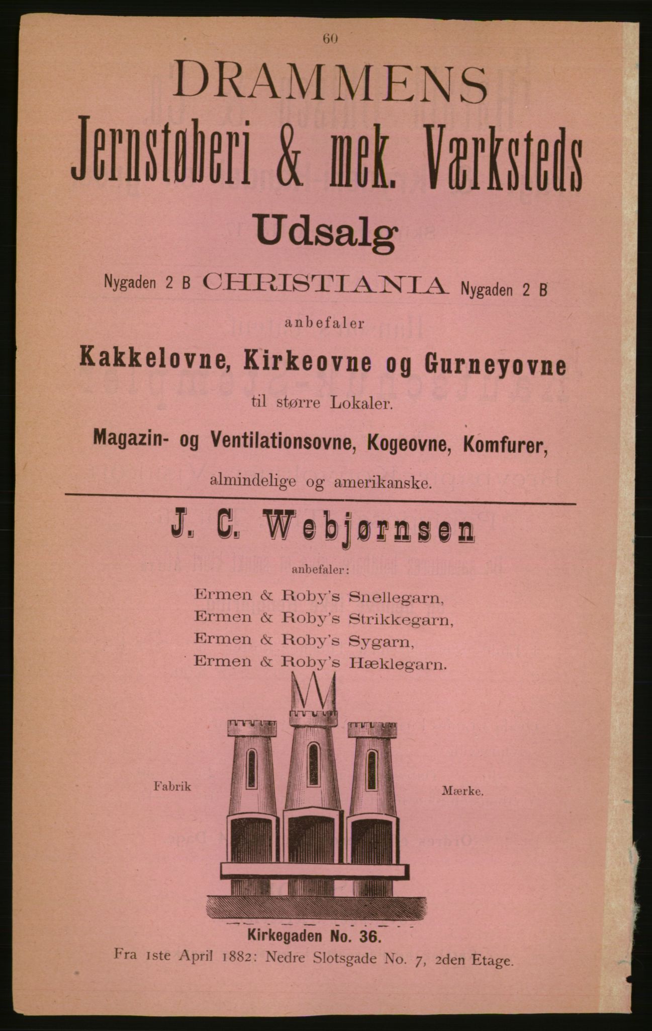 Kristiania/Oslo adressebok, PUBL/-, 1882, p. 60