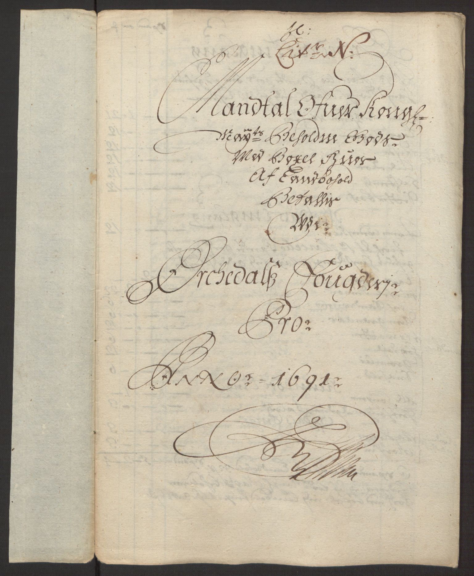 Rentekammeret inntil 1814, Reviderte regnskaper, Fogderegnskap, AV/RA-EA-4092/R58/L3937: Fogderegnskap Orkdal, 1691-1692, p. 127