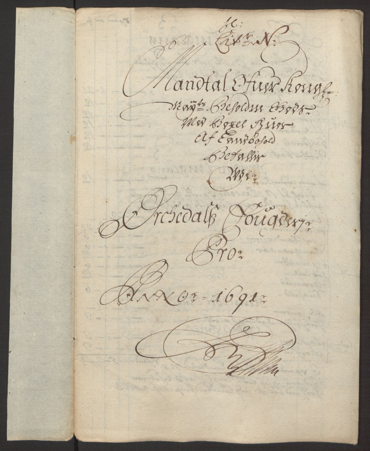 Rentekammeret inntil 1814, Reviderte regnskaper, Fogderegnskap, RA/EA-4092/R58/L3937: Fogderegnskap Orkdal, 1691-1692, p. 127