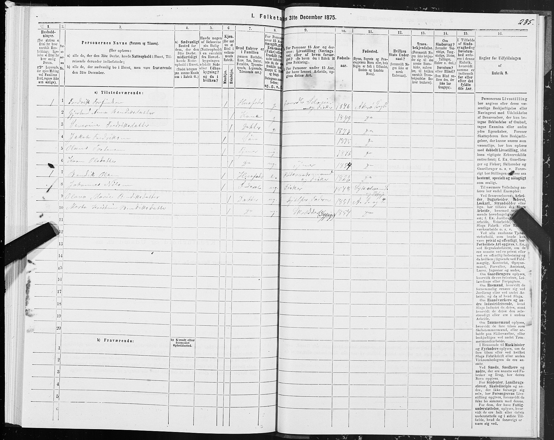 SAT, 1875 census for 1545P Aukra, 1875, p. 2235