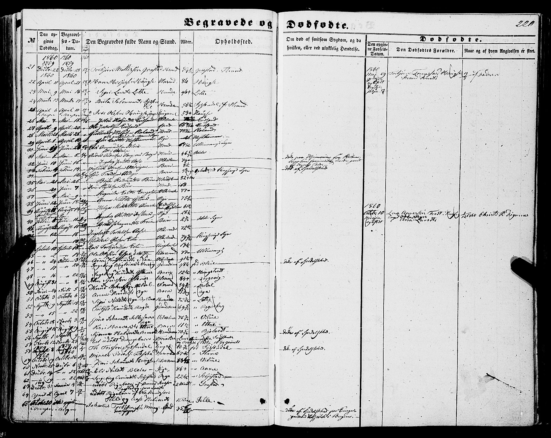 Ullensvang sokneprestembete, SAB/A-78701/H/Haa: Parish register (official) no. A 11, 1854-1866, p. 220