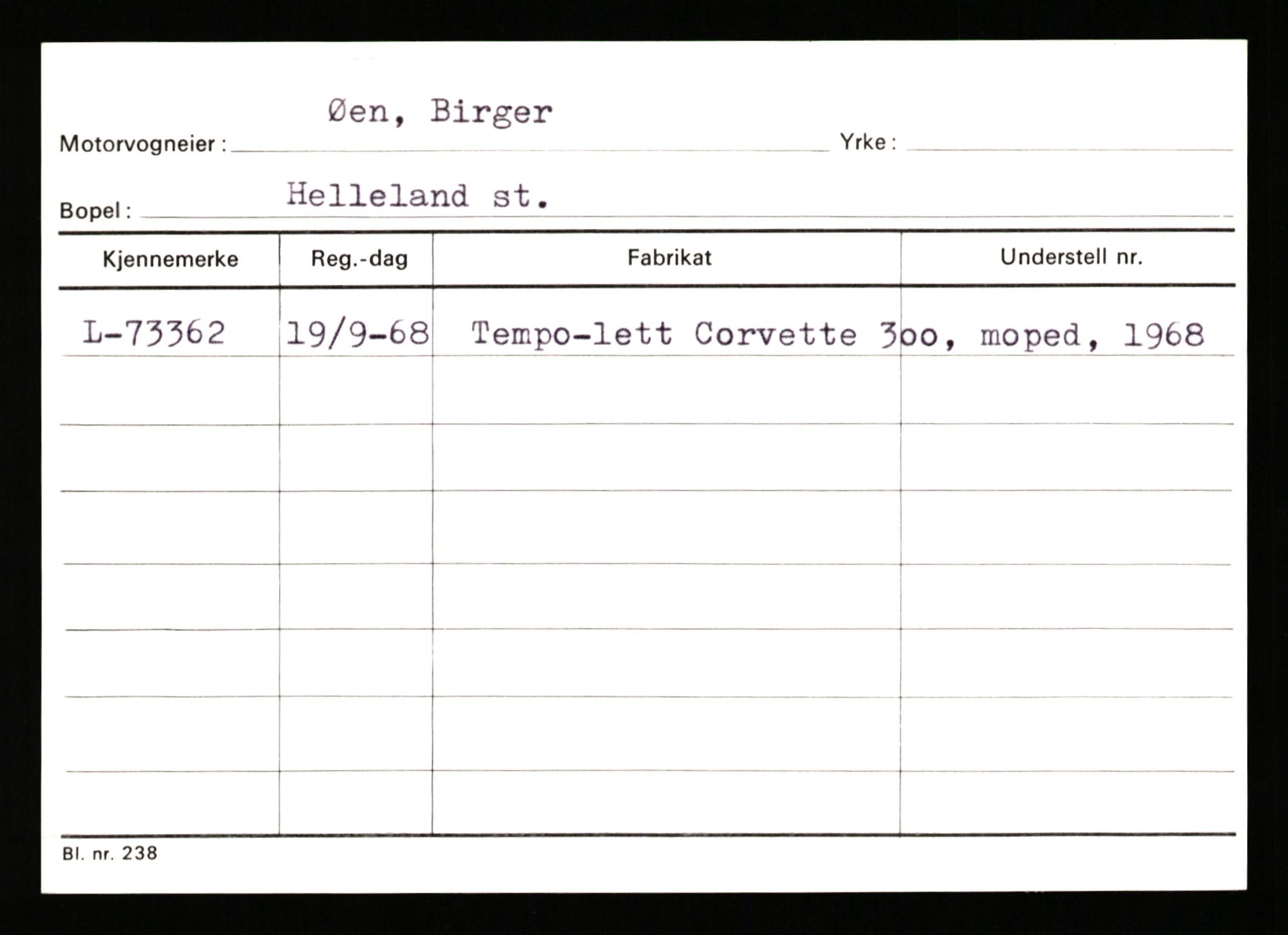 Stavanger trafikkstasjon, SAST/A-101942/0/H/L0043: Viste - Øksendal, 1930-1971, p. 1914