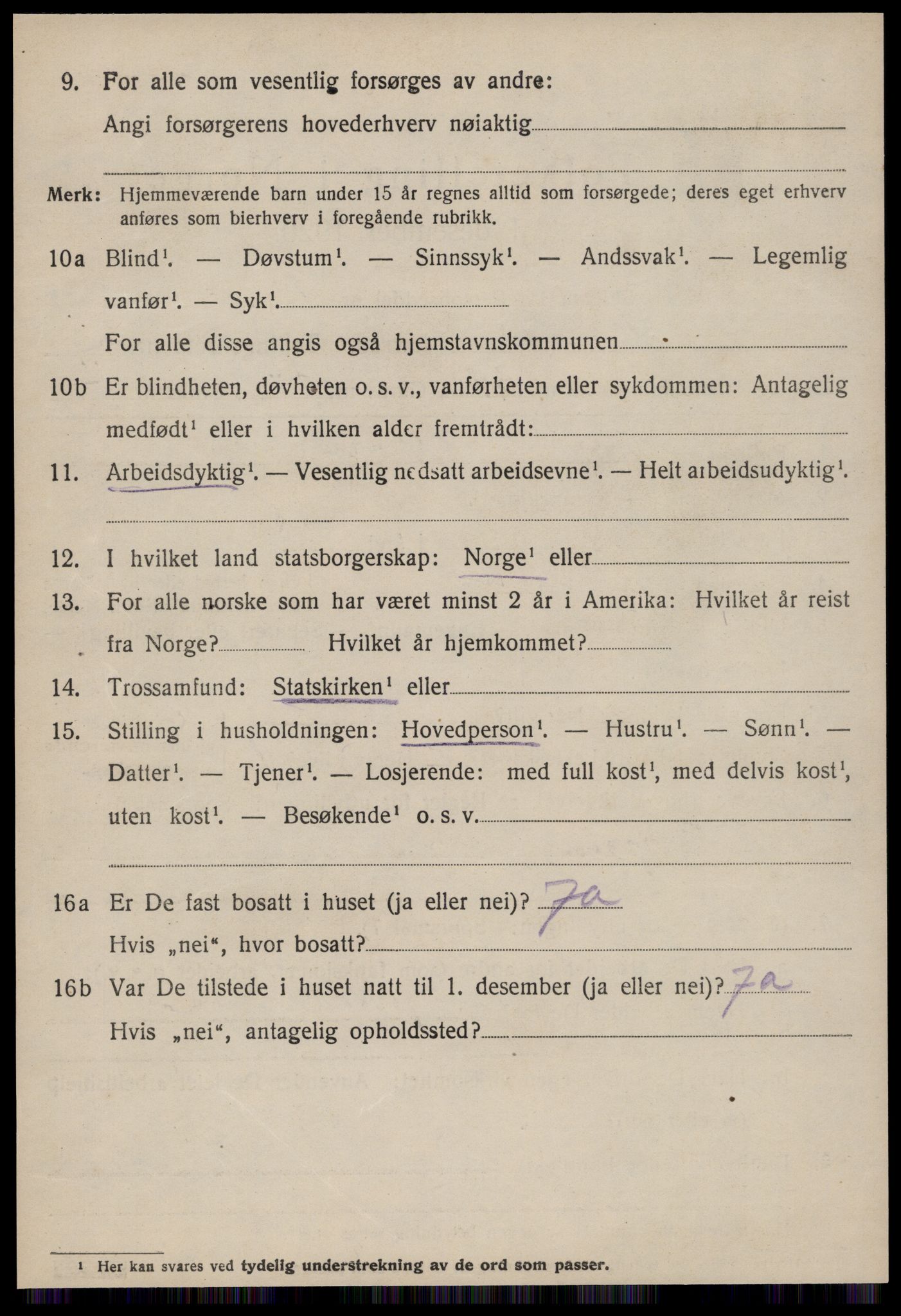 SAT, 1920 census for Hareid, 1920, p. 1380