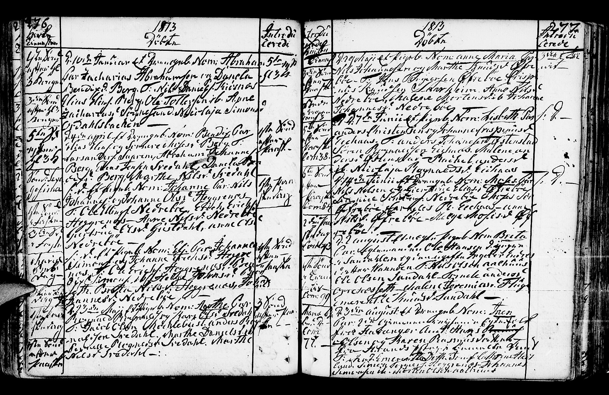 Jølster sokneprestembete, AV/SAB-A-80701/H/Haa/Haaa/L0005: Parish register (official) no. A 5, 1790-1821, p. 276-277