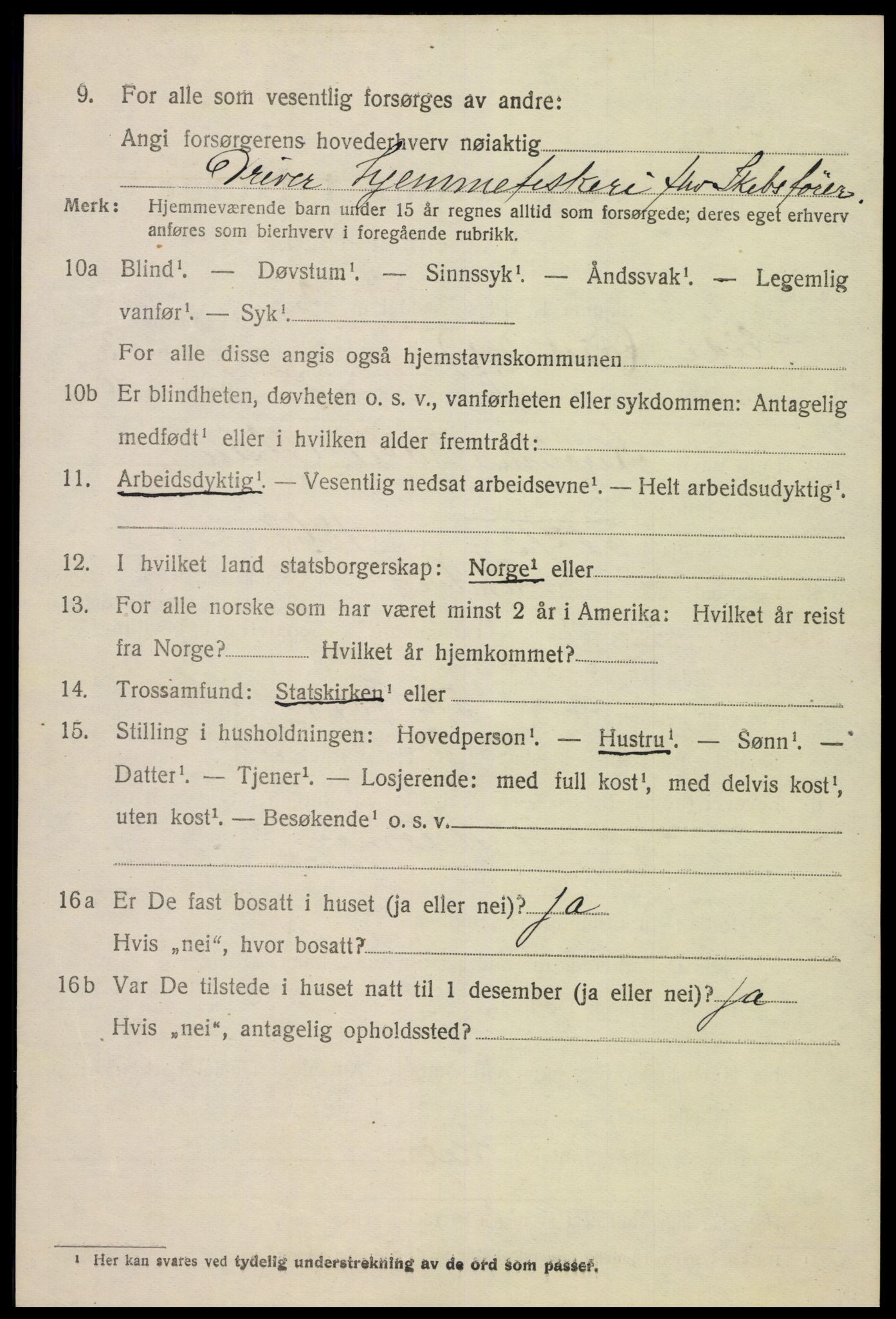 SAK, 1920 census for Eide, 1920, p. 959