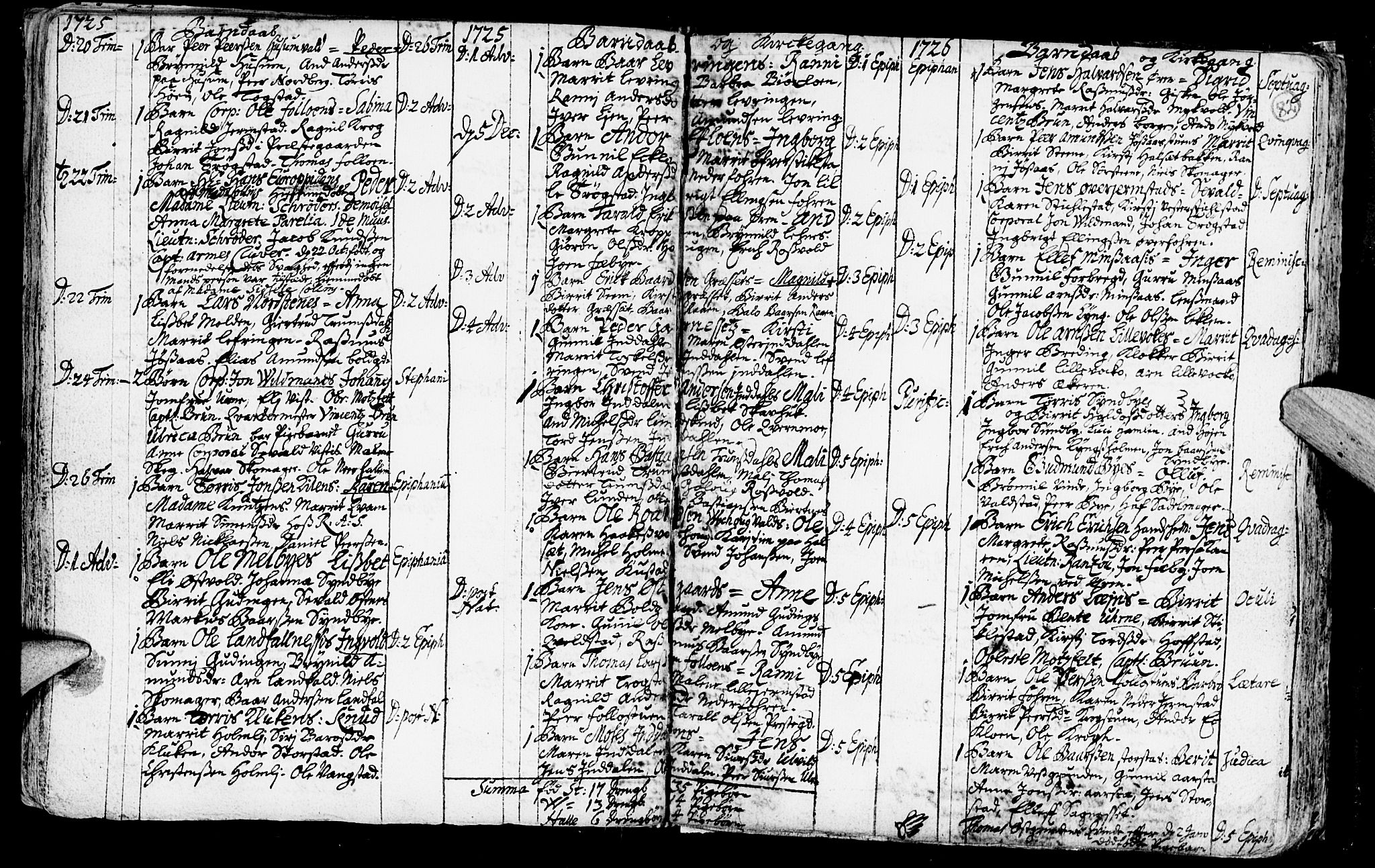 Ministerialprotokoller, klokkerbøker og fødselsregistre - Nord-Trøndelag, SAT/A-1458/723/L0230: Parish register (official) no. 723A01, 1705-1747, p. 82