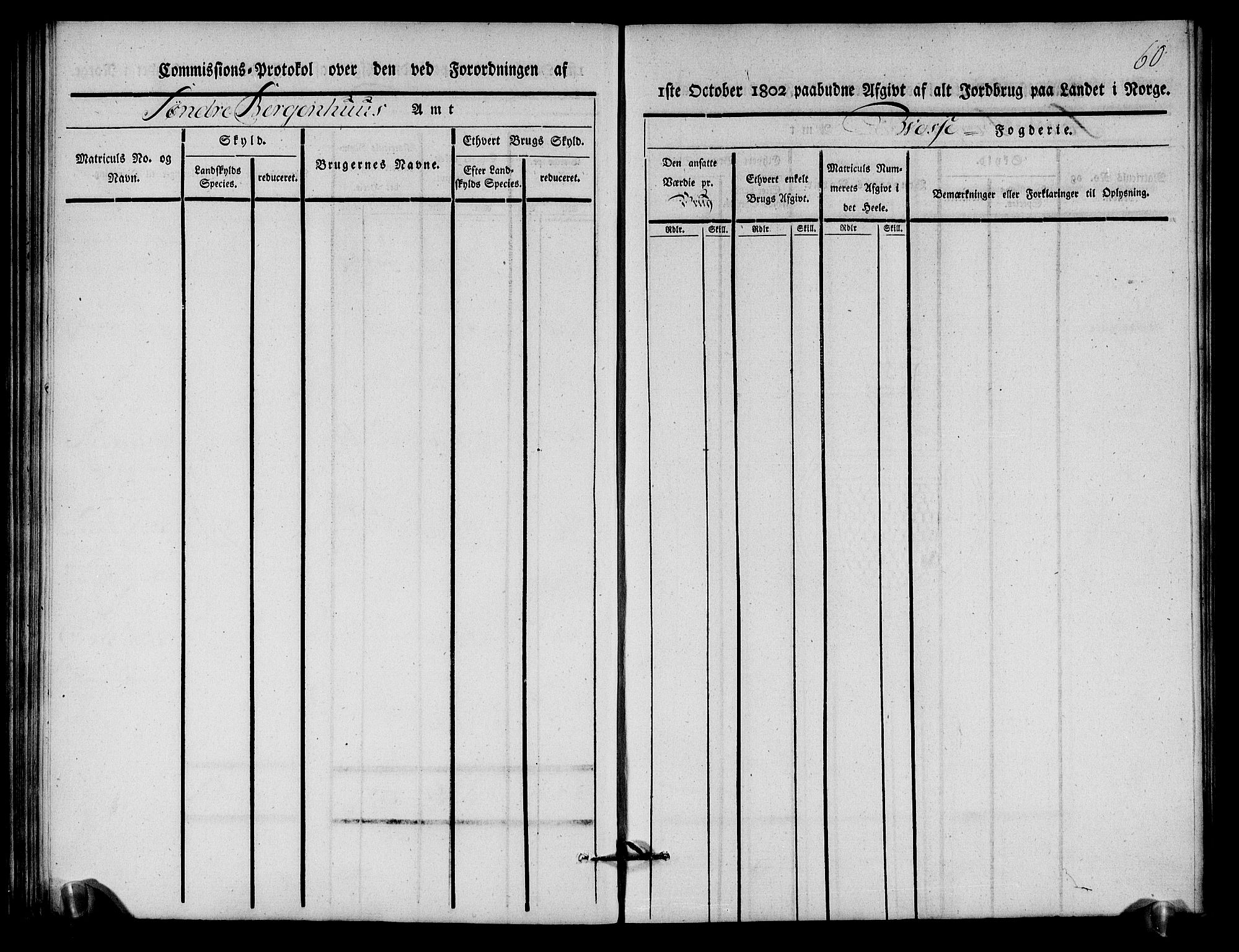 Rentekammeret inntil 1814, Realistisk ordnet avdeling, RA/EA-4070/N/Ne/Nea/L0112: Nordhordland og Voss fogderi. Kommisjonsprotokoll for Voss, 1803, p. 62