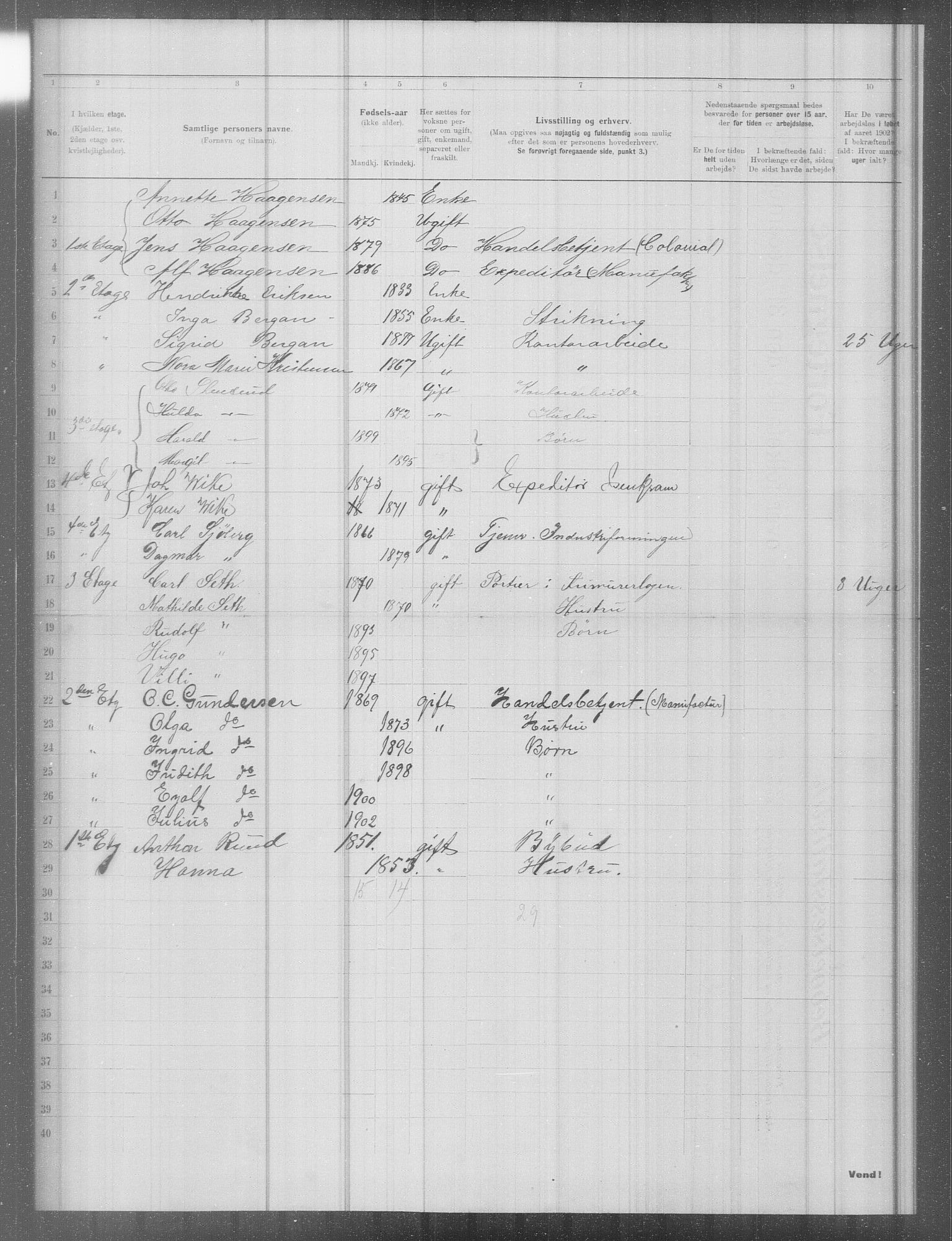 OBA, Municipal Census 1902 for Kristiania, 1902, p. 10450