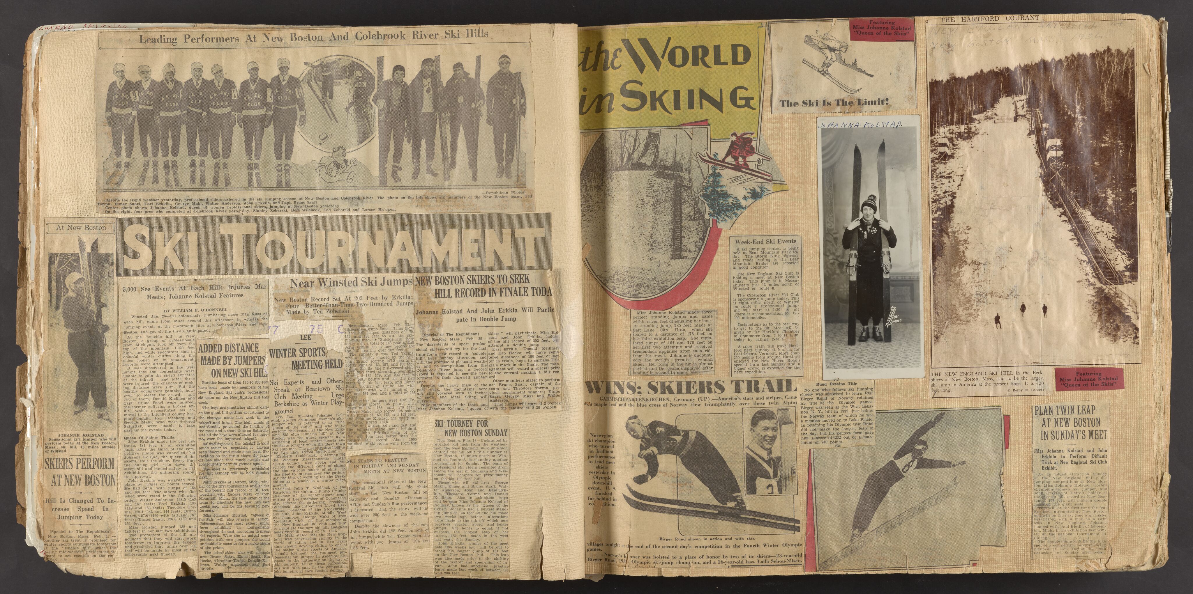  Kolstad, Johanne, AV/RA-PA-2118/U/Ua/L0001: Tapetboka (Scrap Book) med løse blader og avisutklipp, 1911-1939