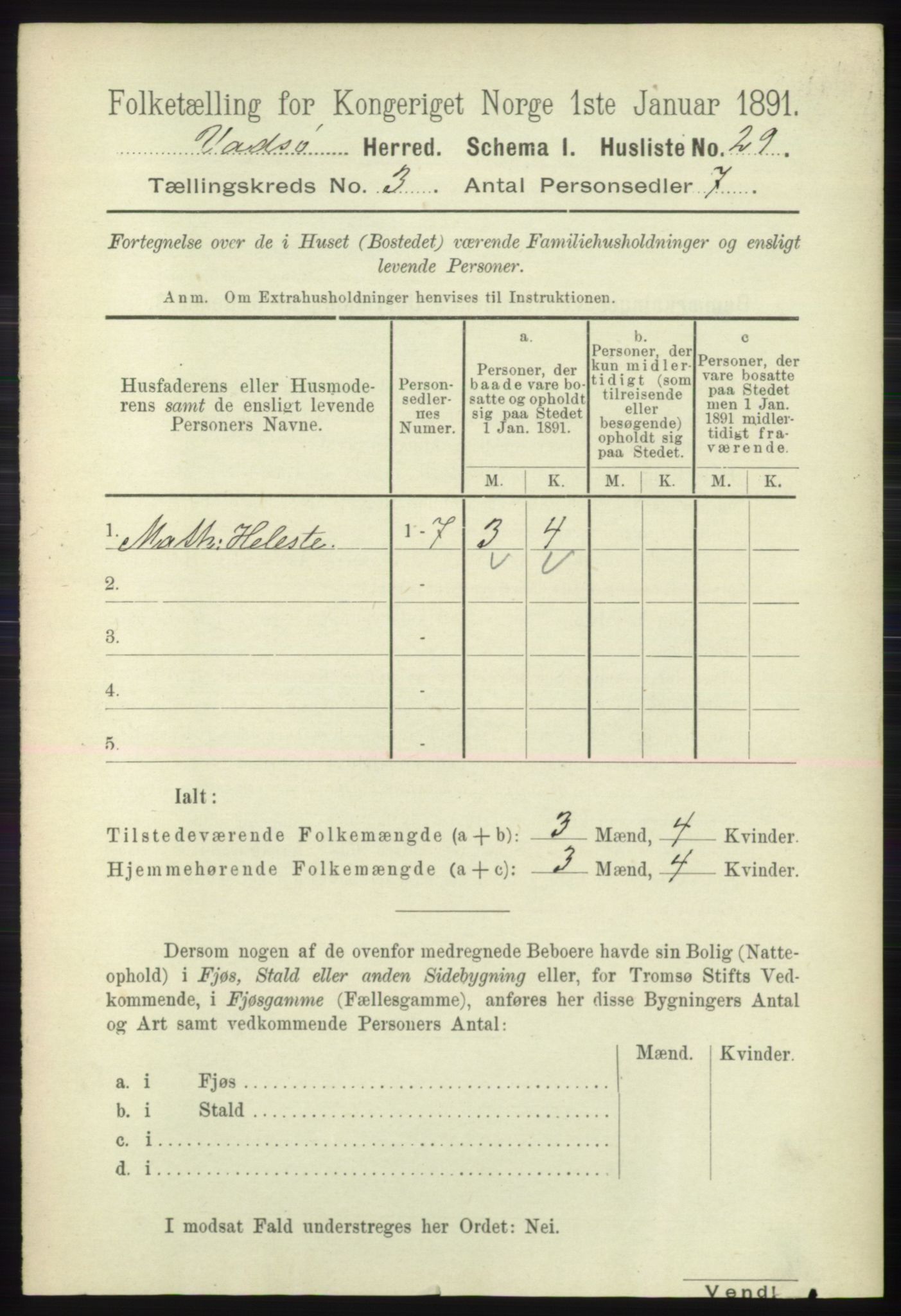 RA, 1891 census for 2029 Vadsø, 1891, p. 798
