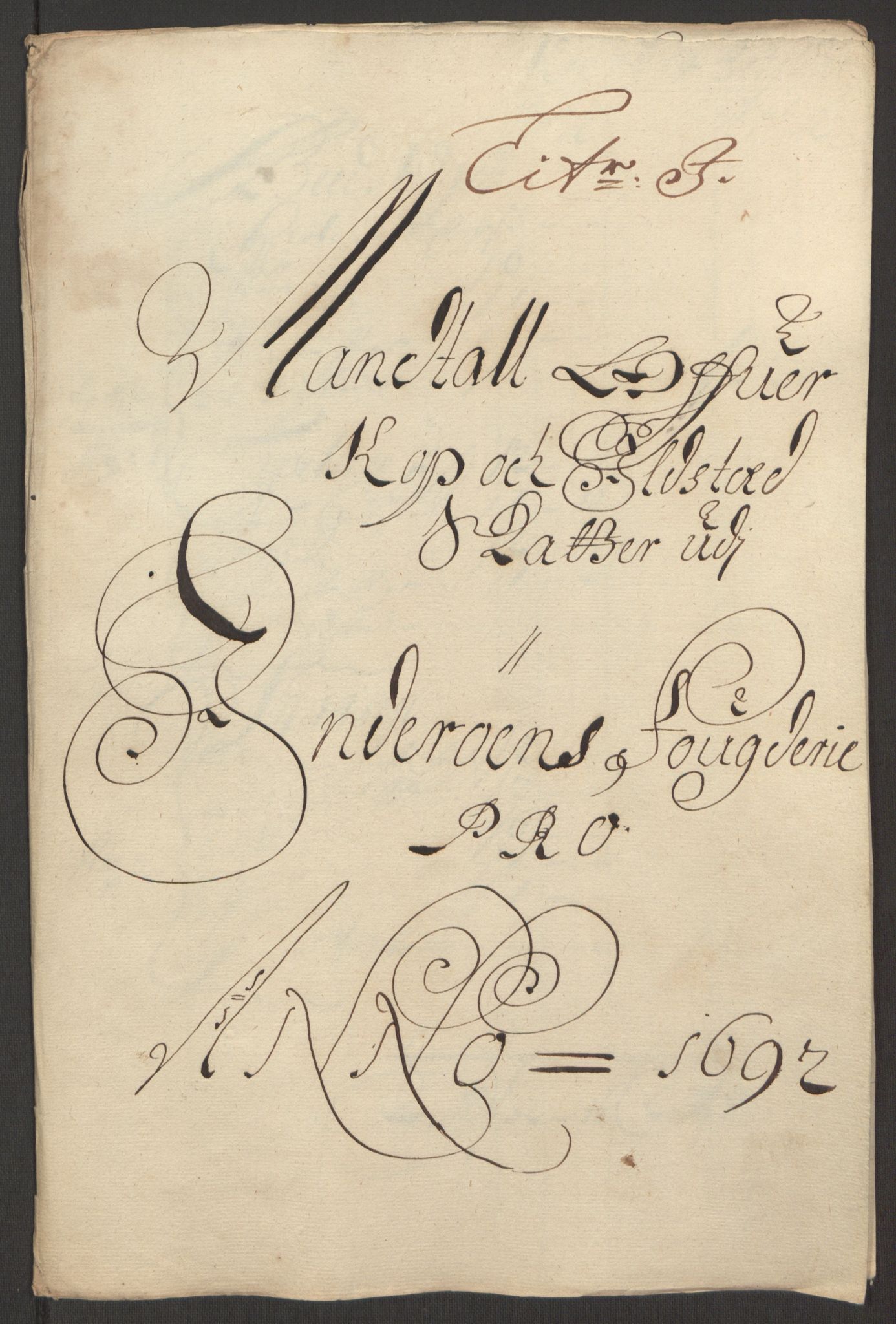 Rentekammeret inntil 1814, Reviderte regnskaper, Fogderegnskap, AV/RA-EA-4092/R63/L4308: Fogderegnskap Inderøy, 1692-1694, p. 135