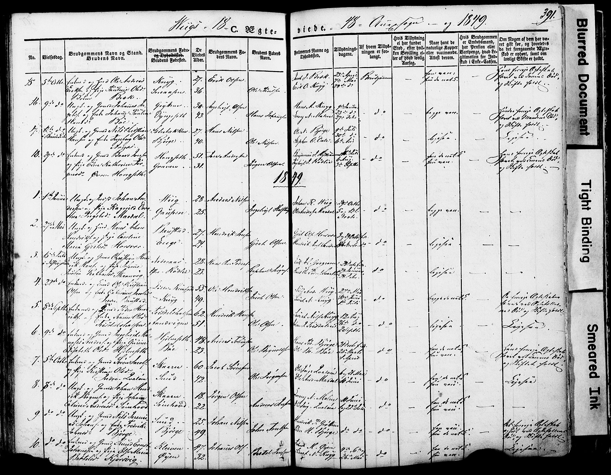 Ministerialprotokoller, klokkerbøker og fødselsregistre - Nordland, AV/SAT-A-1459/812/L0176: Parish register (official) no. 812A05, 1834-1874, p. 391