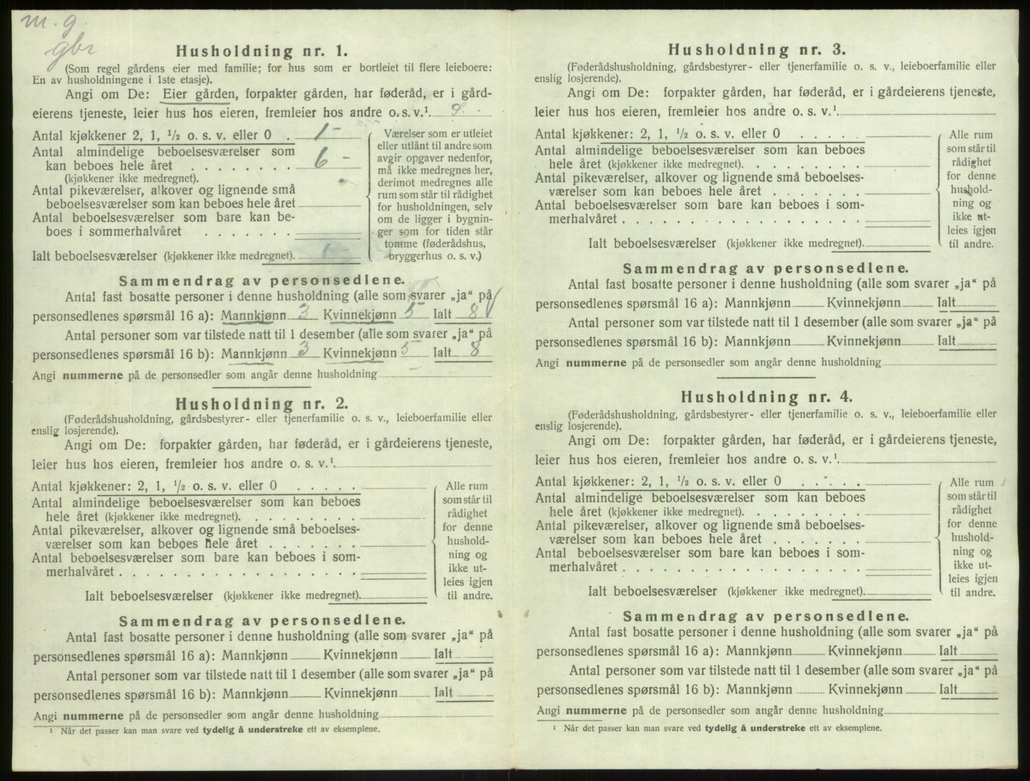 SAB, 1920 census for Askvoll, 1920, p. 978