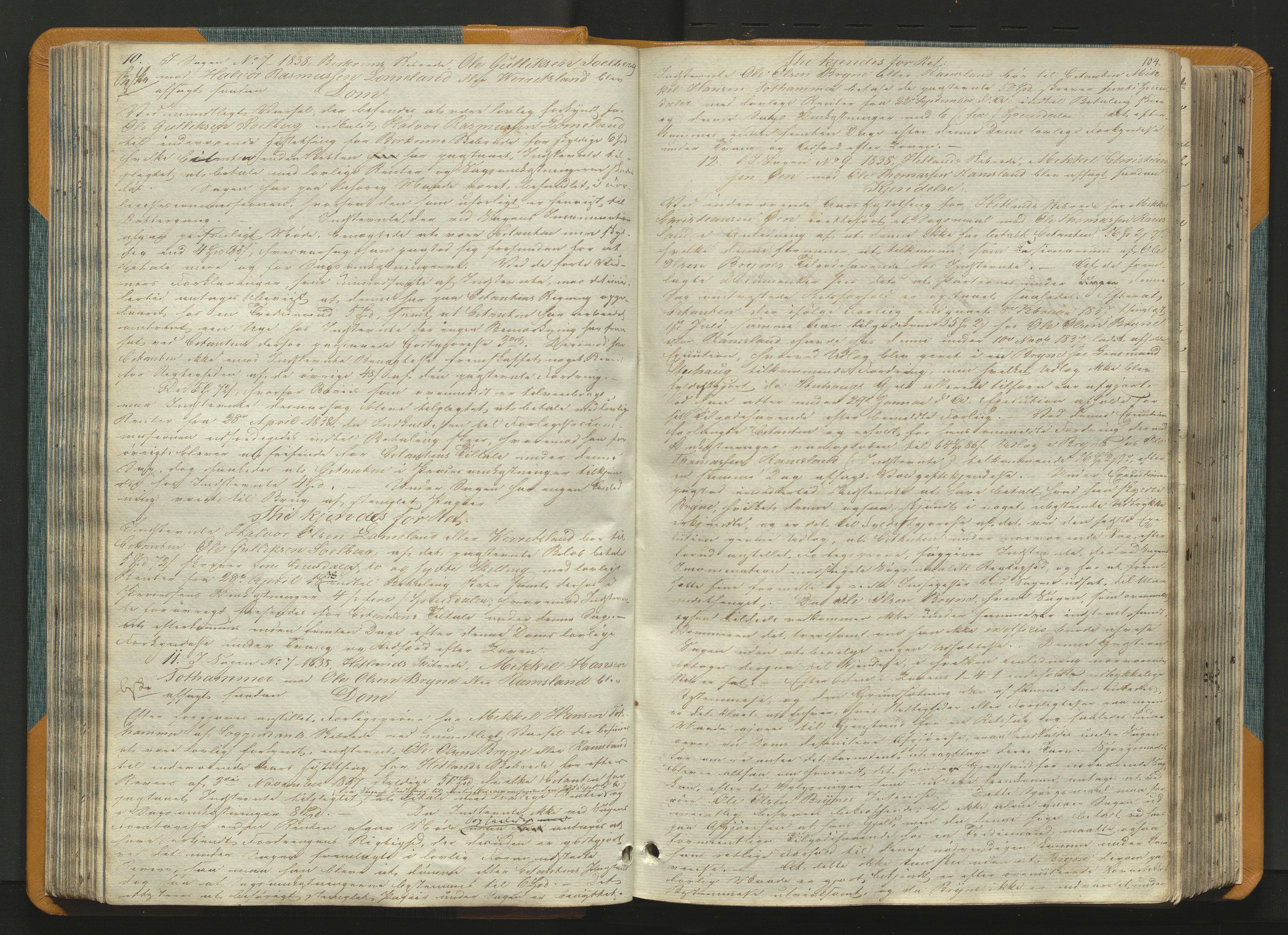 Jæren og Dalane sorenskriveri, AV/SAST-A-100306/3/30/30BAA/L0003: Tingbok for Dalane, 1837-1843, p. 103b-104a