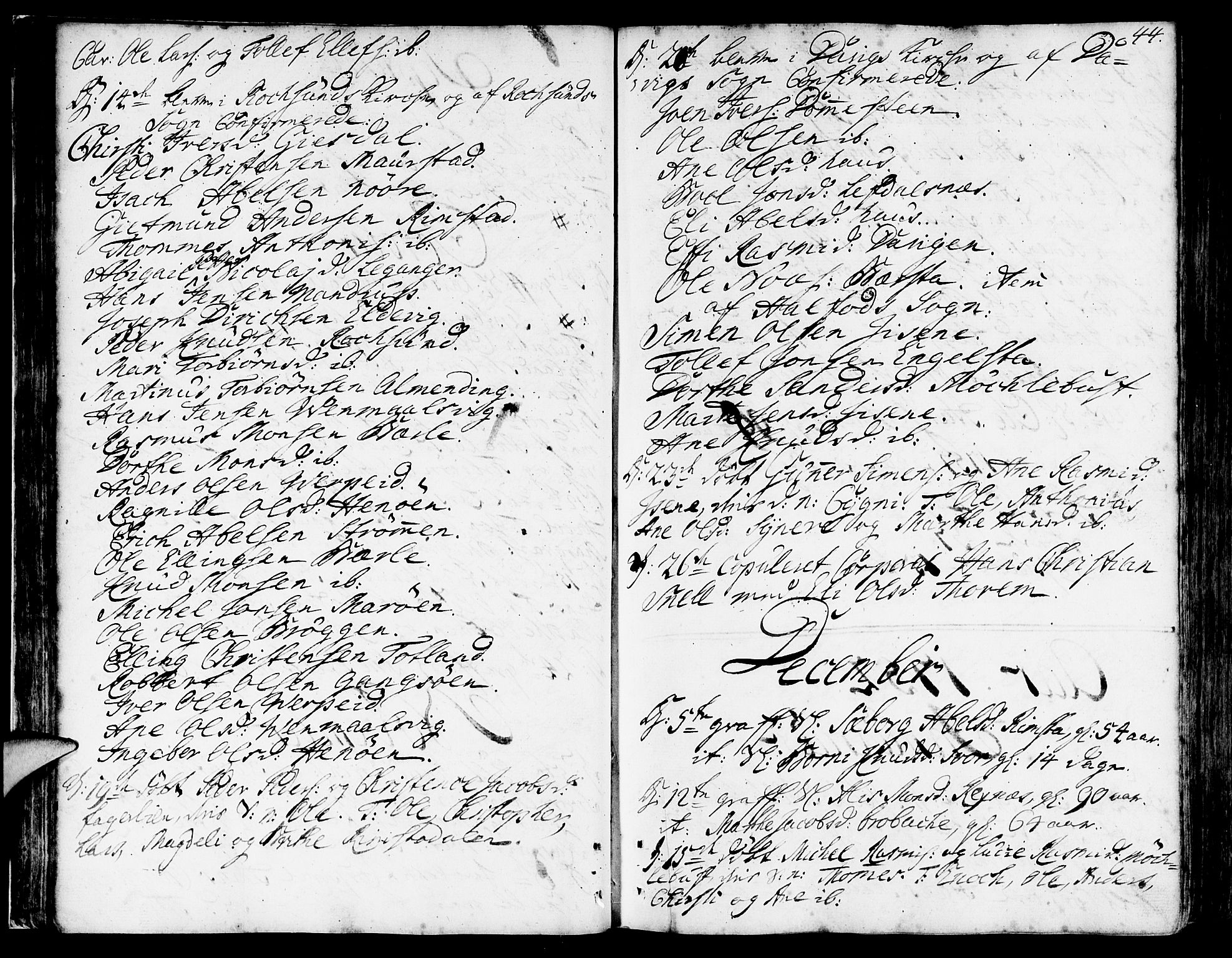 Davik sokneprestembete, SAB/A-79701/H/Haa/Haaa/L0002: Parish register (official) no. A 2, 1742-1816, p. 44