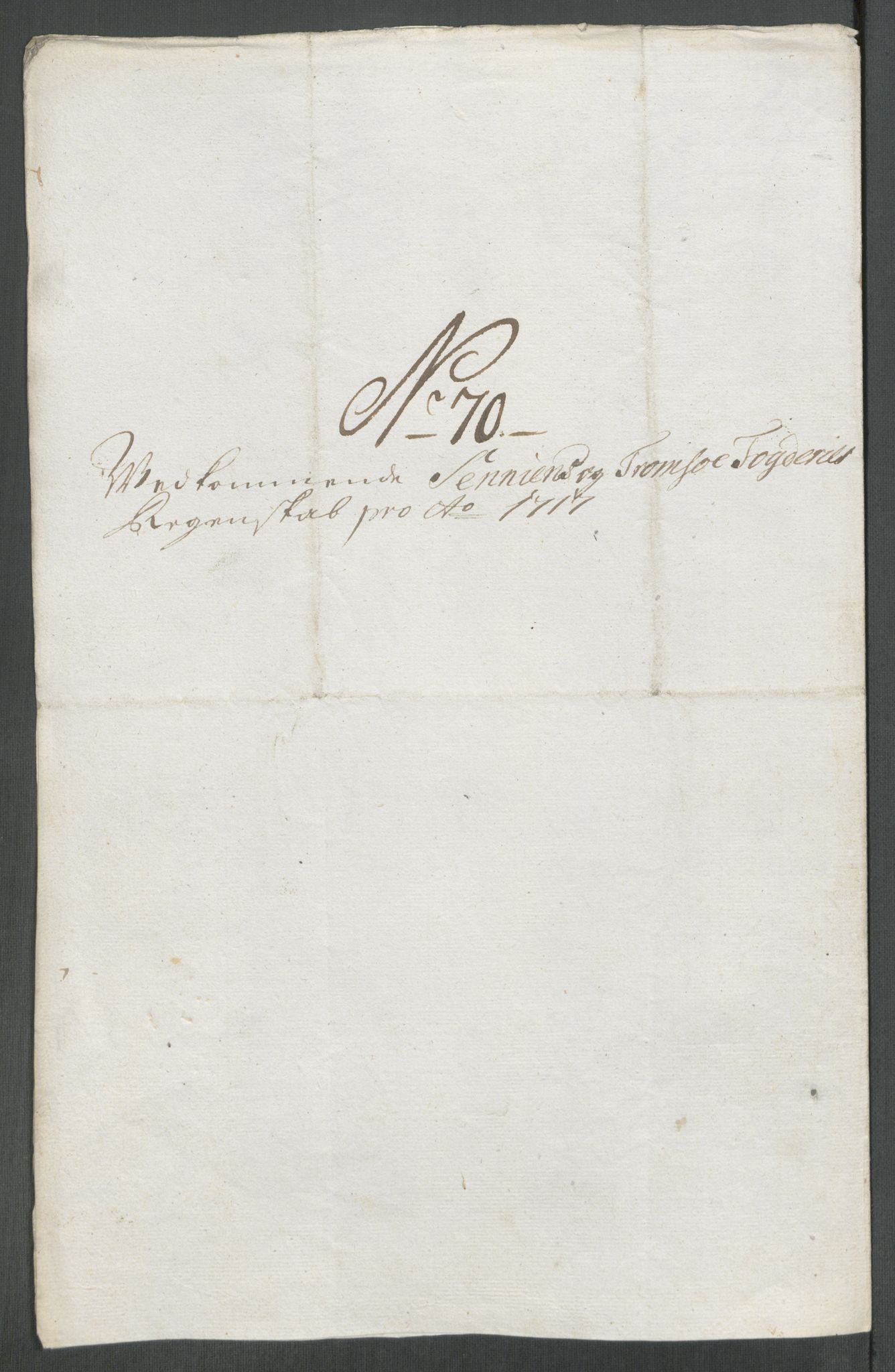 Rentekammeret inntil 1814, Reviderte regnskaper, Fogderegnskap, AV/RA-EA-4092/R68/L4763: Fogderegnskap Senja og Troms, 1717, p. 366