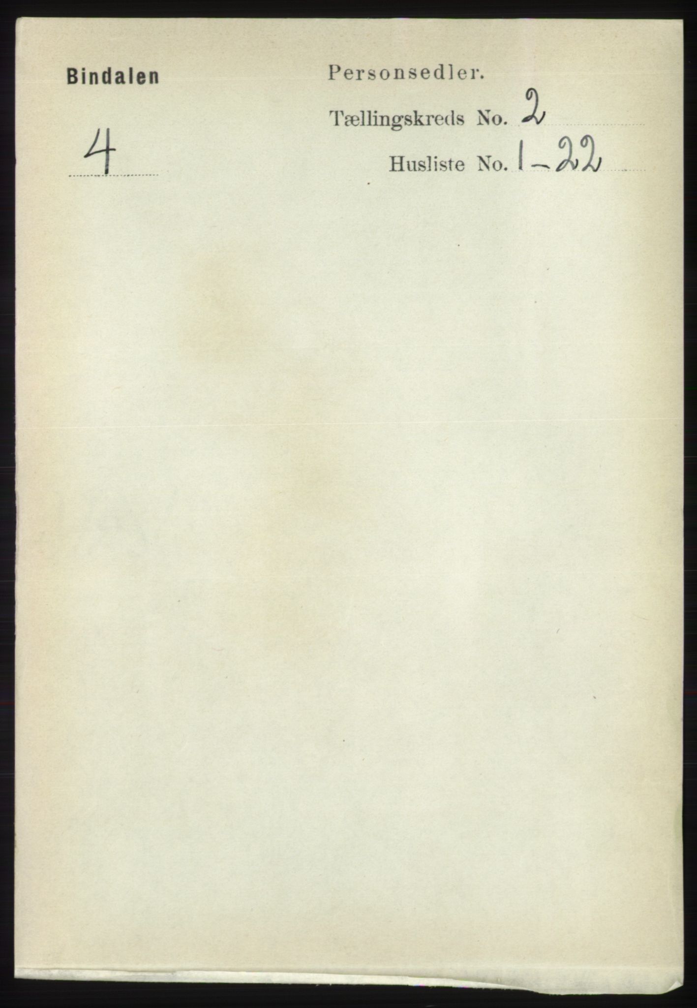 RA, 1891 census for 1811 Bindal, 1891, p. 279