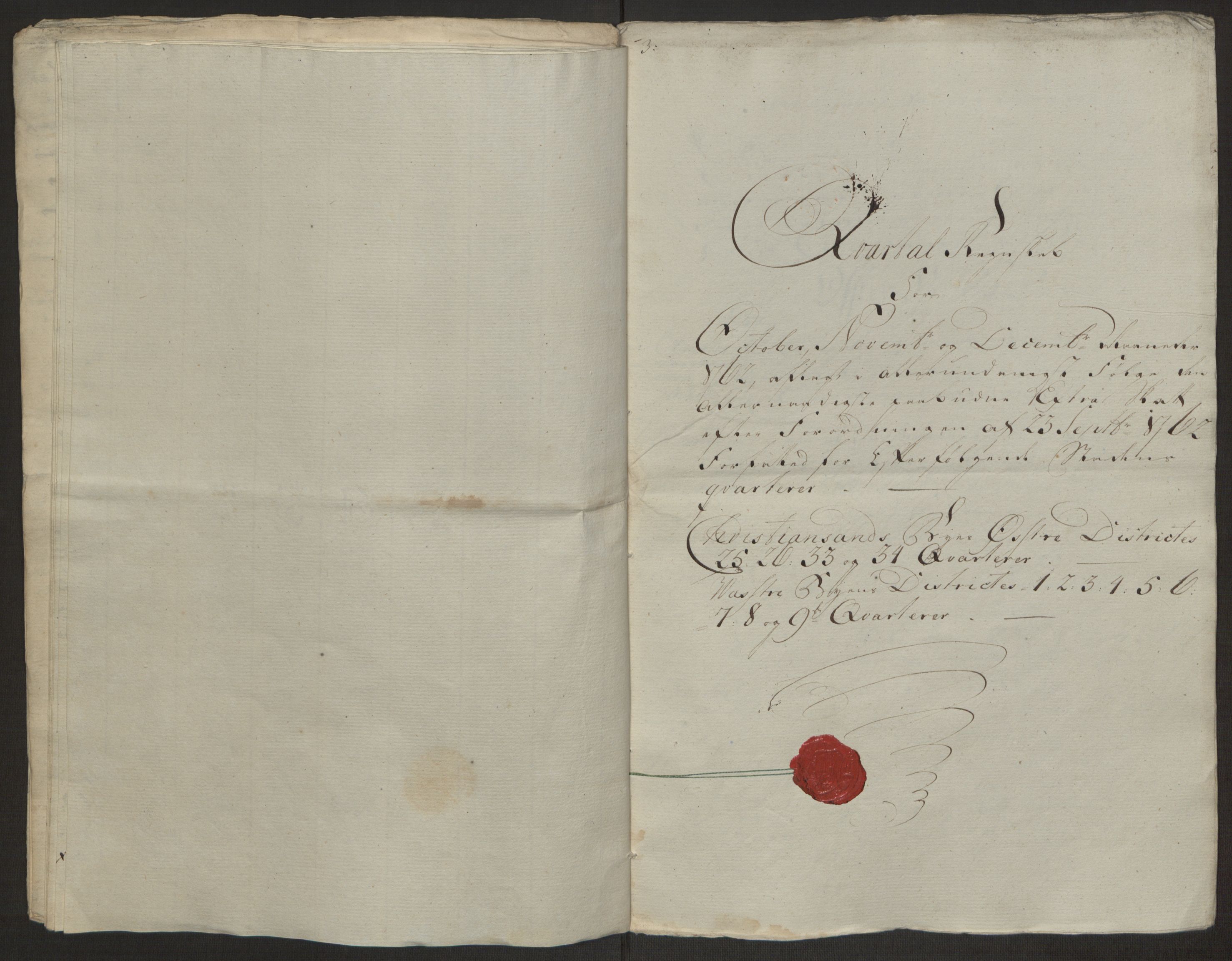 Rentekammeret inntil 1814, Reviderte regnskaper, Byregnskaper, AV/RA-EA-4066/R/Rm/L0265/0001: [M6] Kontribusjonsregnskap / Ekstraskatt, 1762-1764, p. 14