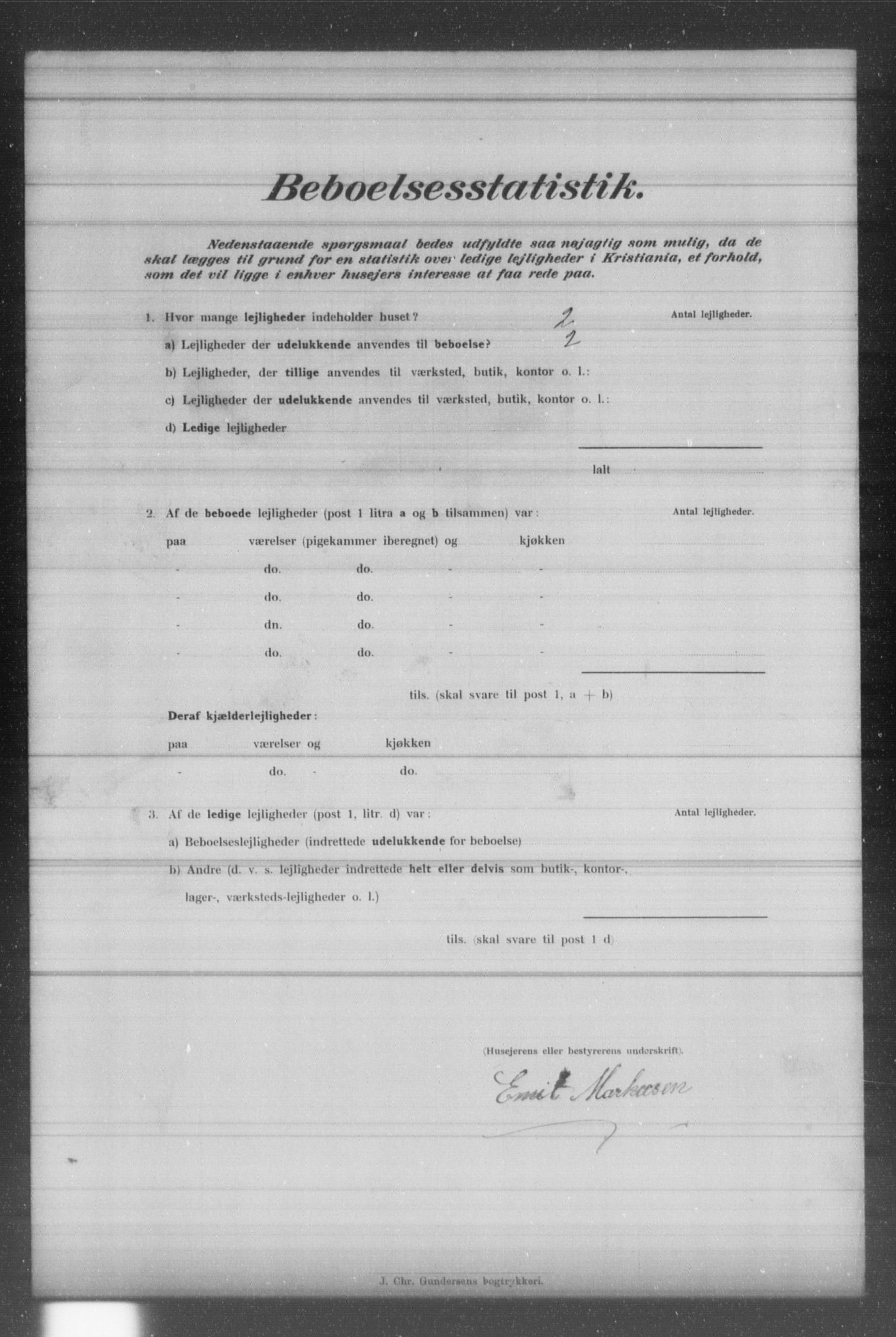 OBA, Municipal Census 1902 for Kristiania, 1902, p. 1697