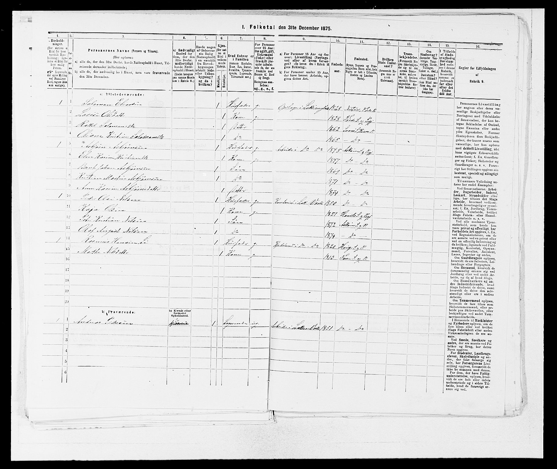 SAB, 1875 census for 1247P Askøy, 1875, p. 805
