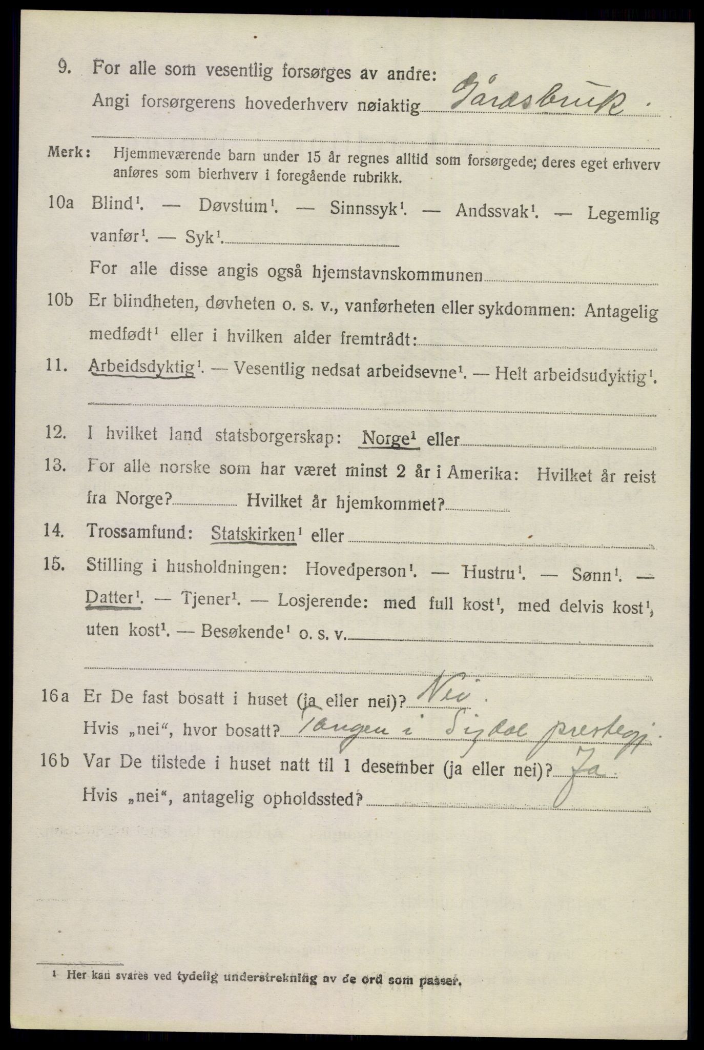 SAKO, 1920 census for Sigdal, 1920, p. 8895