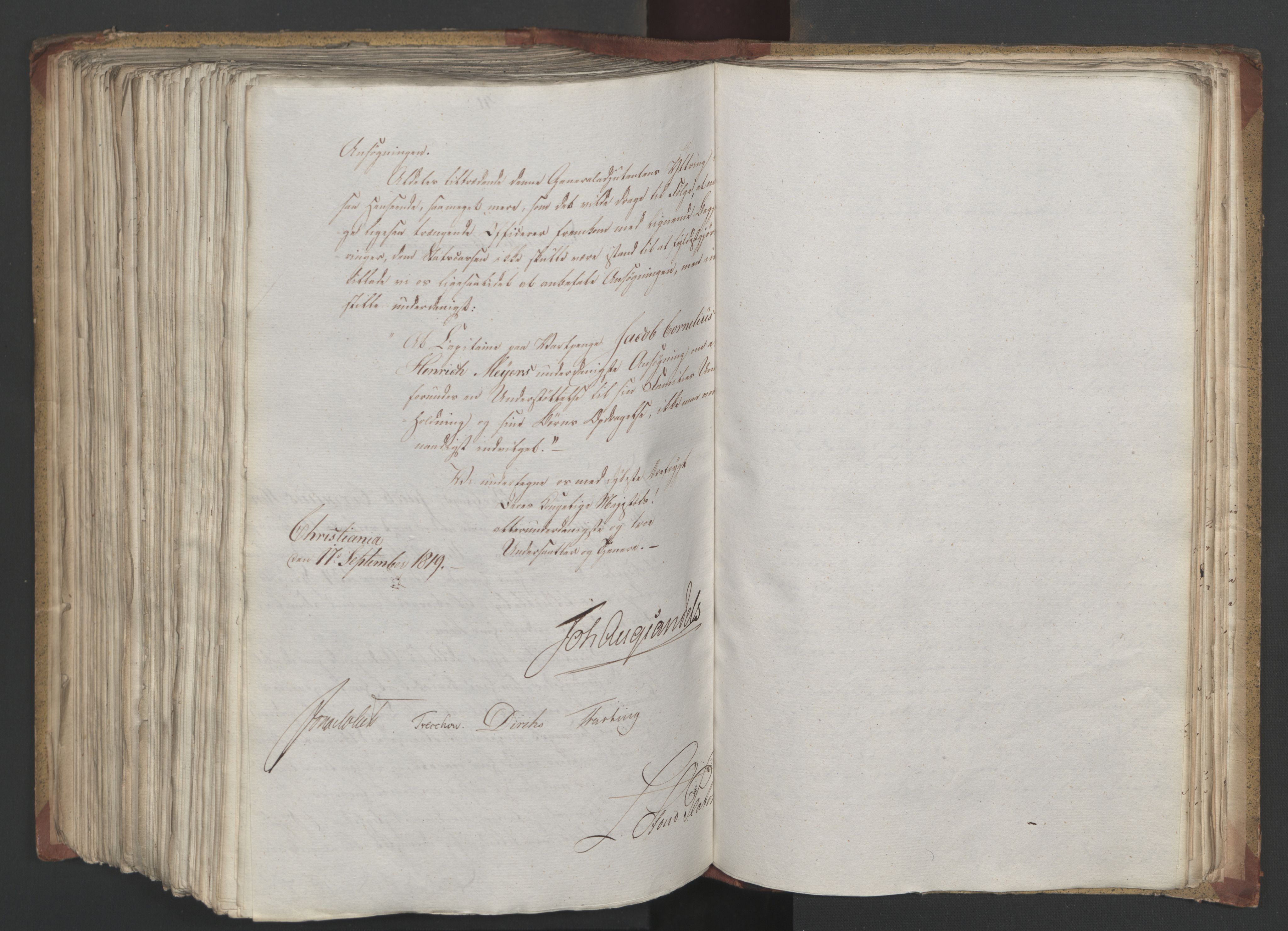 Statsrådsavdelingen i Stockholm, AV/RA-S-1003/D/Da/L0019: Regjeringsinnstillinger nr. 3856-4052, 1819, p. 427