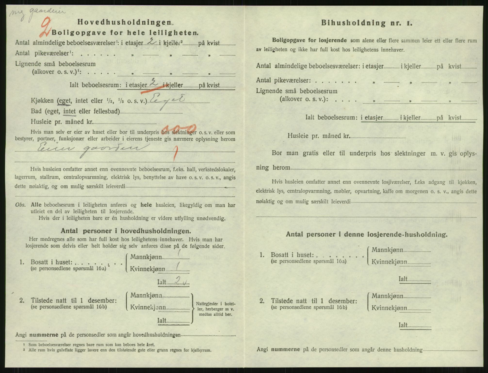 SAT, 1920 census for Namsos, 1920, p. 1072