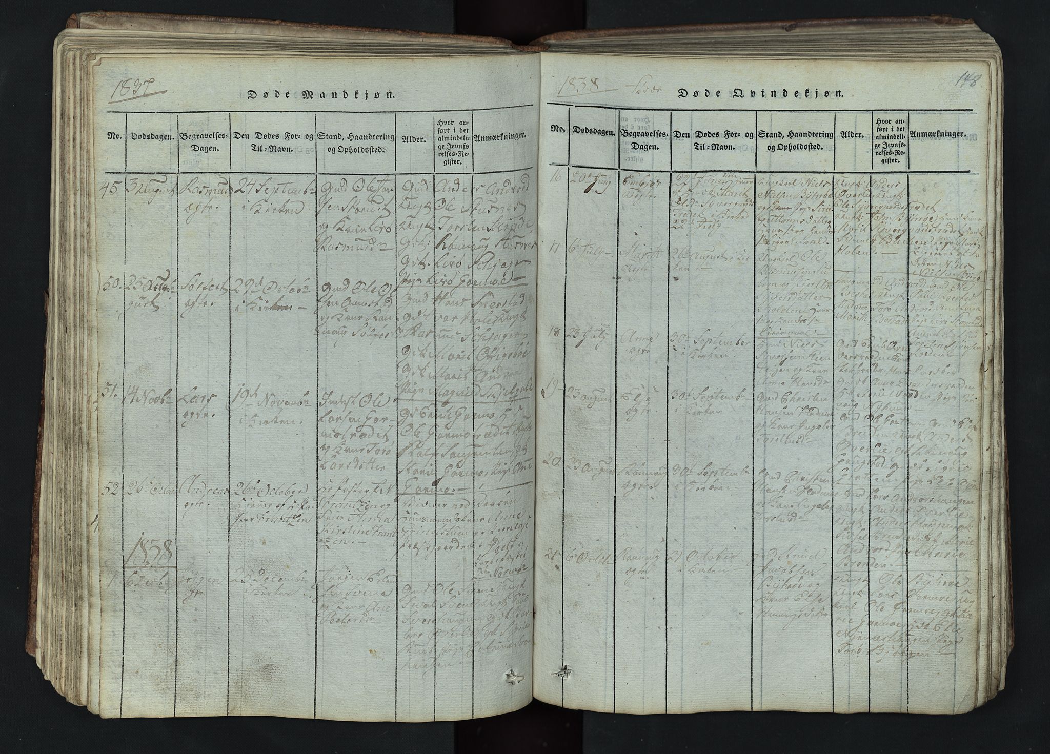 Lom prestekontor, SAH/PREST-070/L/L0002: Parish register (copy) no. 2, 1815-1844, p. 148