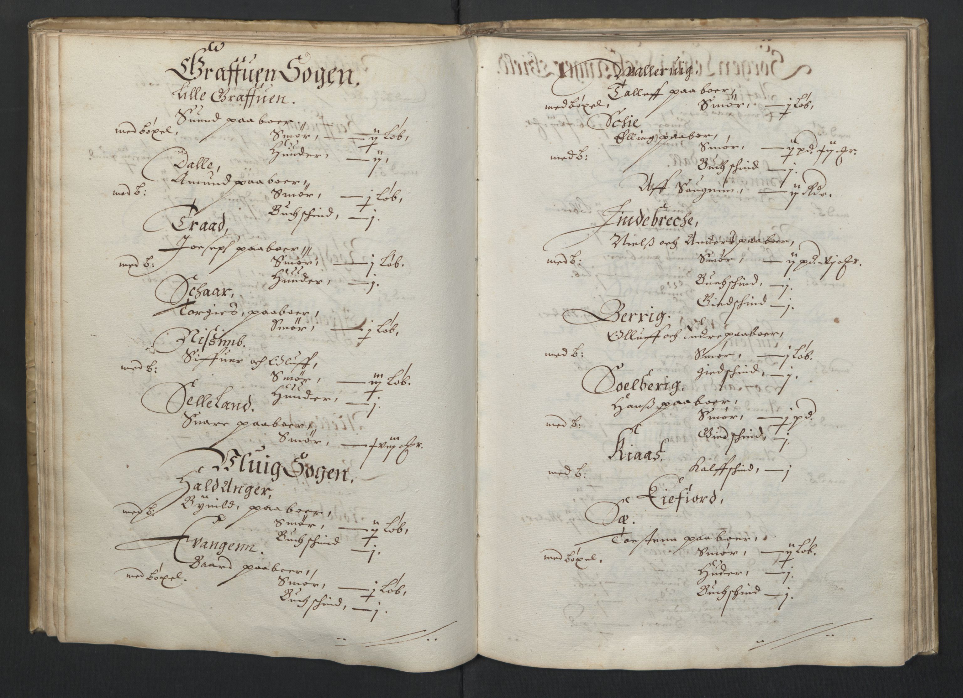 Rentekammeret inntil 1814, Realistisk ordnet avdeling, AV/RA-EA-4070/L/L0026/0004: Bergen lagdømme: / Jordebok over adelens odels- og pantegods, 1661