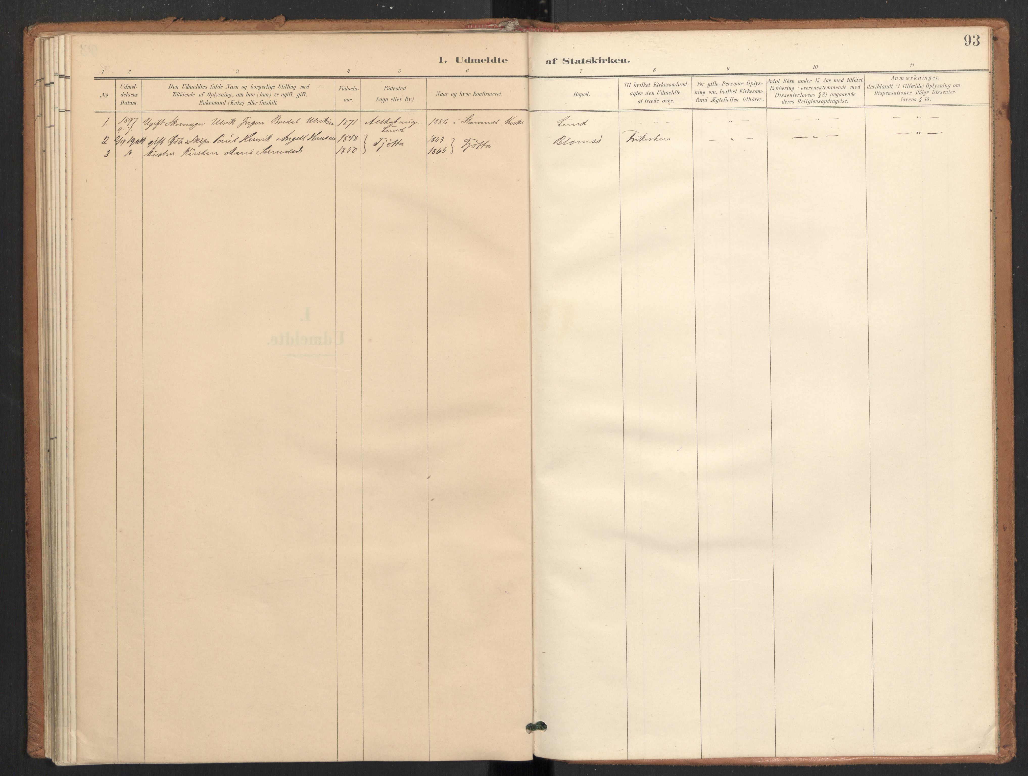 Ministerialprotokoller, klokkerbøker og fødselsregistre - Nordland, AV/SAT-A-1459/830/L0454: Parish register (official) no. 830A18, 1897-1913, p. 93