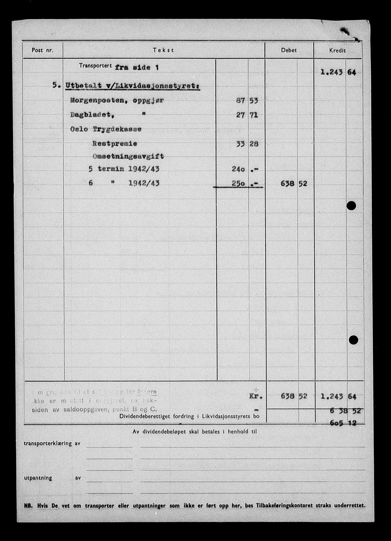 Justisdepartementet, Tilbakeføringskontoret for inndratte formuer, RA/S-1564/H/Hc/Hcc/L0972: --, 1945-1947, p. 424