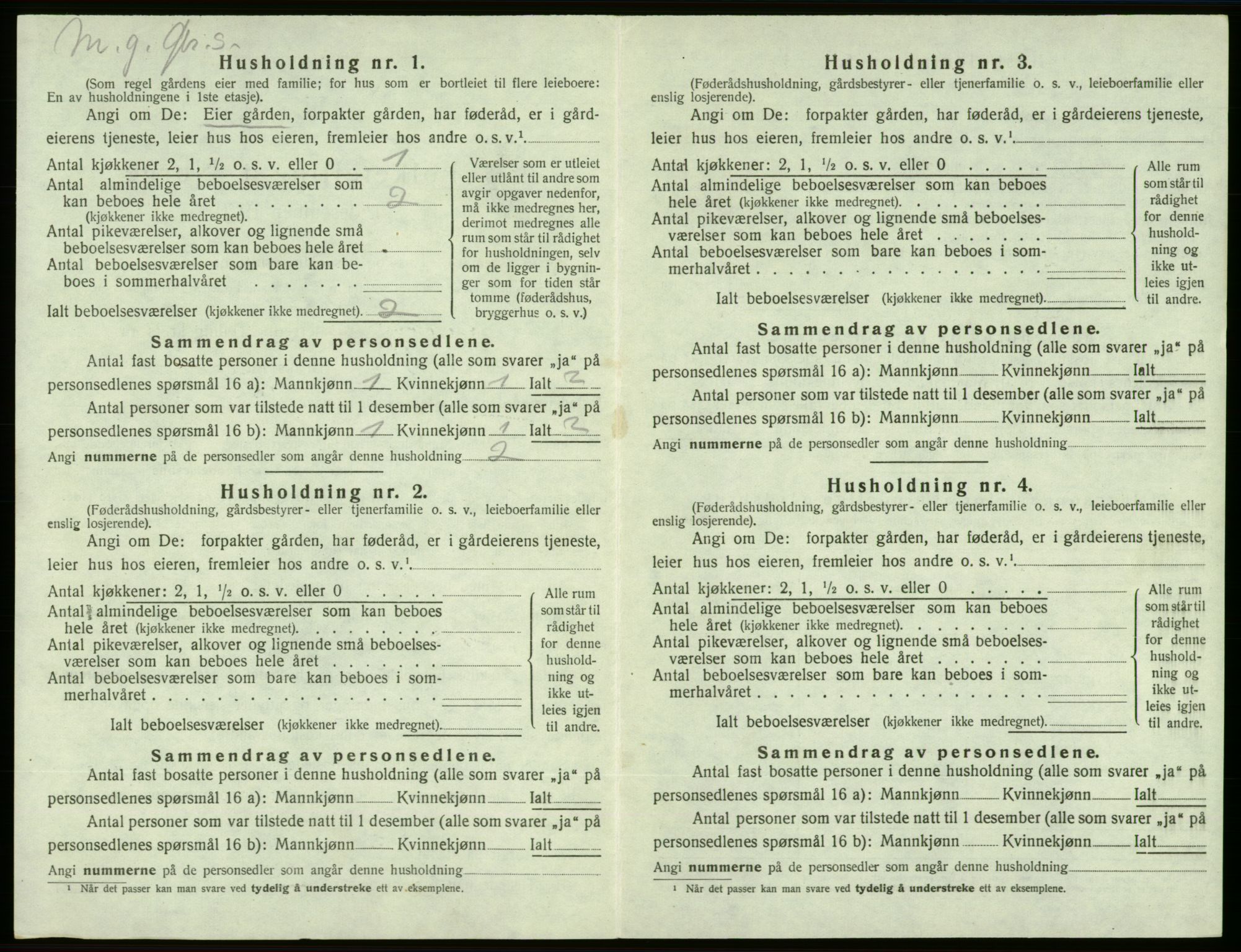 SAB, 1920 census for Sveio, 1920, p. 122