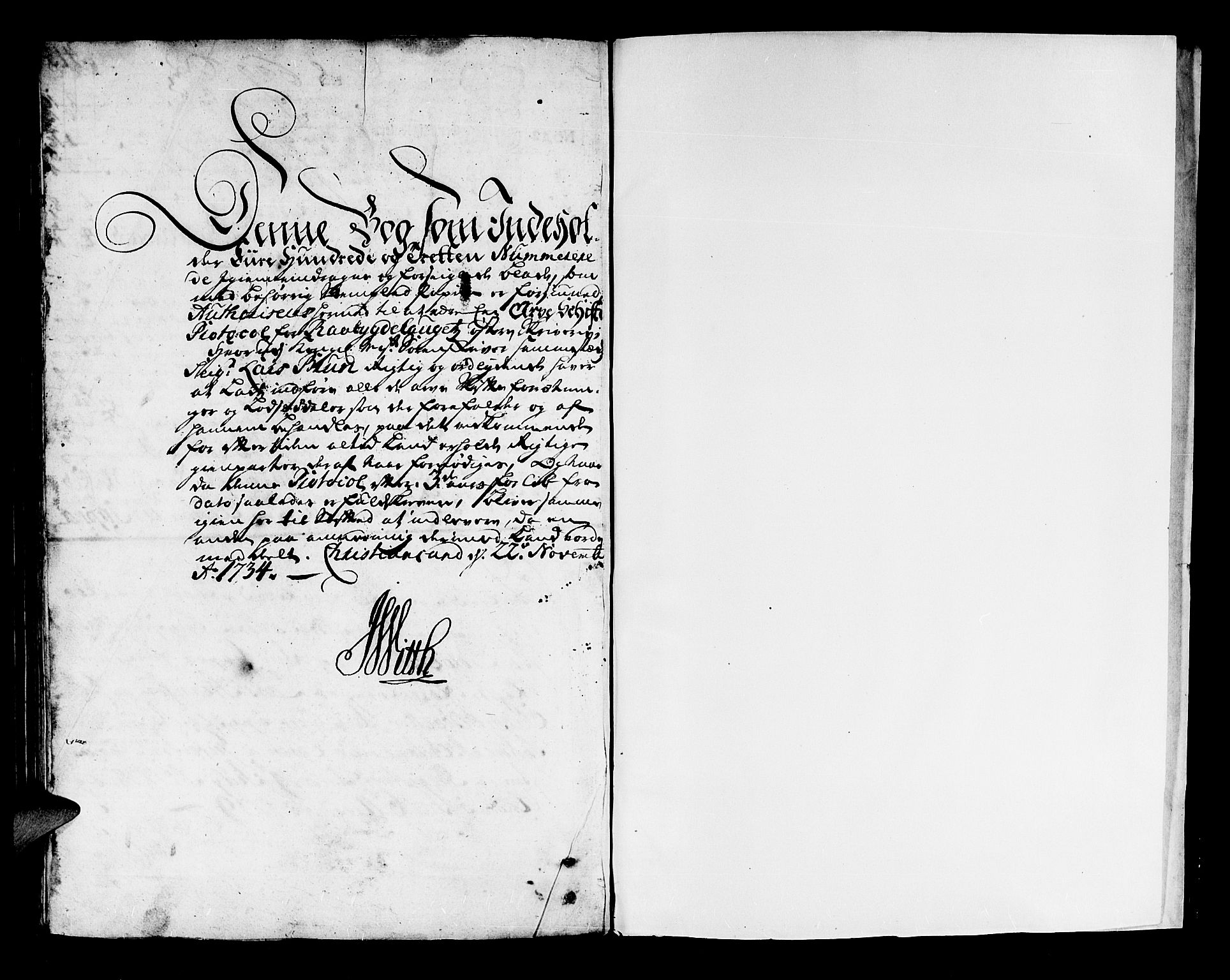 Østre Råbyggelag sorenskriveri, AV/SAK-1221-0016/H/Hc/L0009: Skifteprotokoll nr 9 med register, 1734-1739, p. 413b-414a