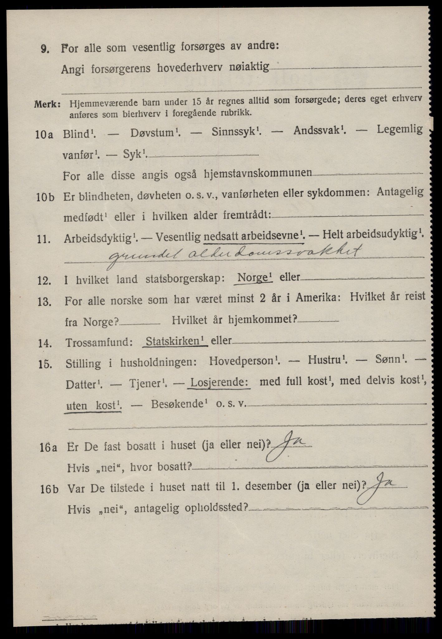 SAT, 1920 census for Tustna, 1920, p. 3822